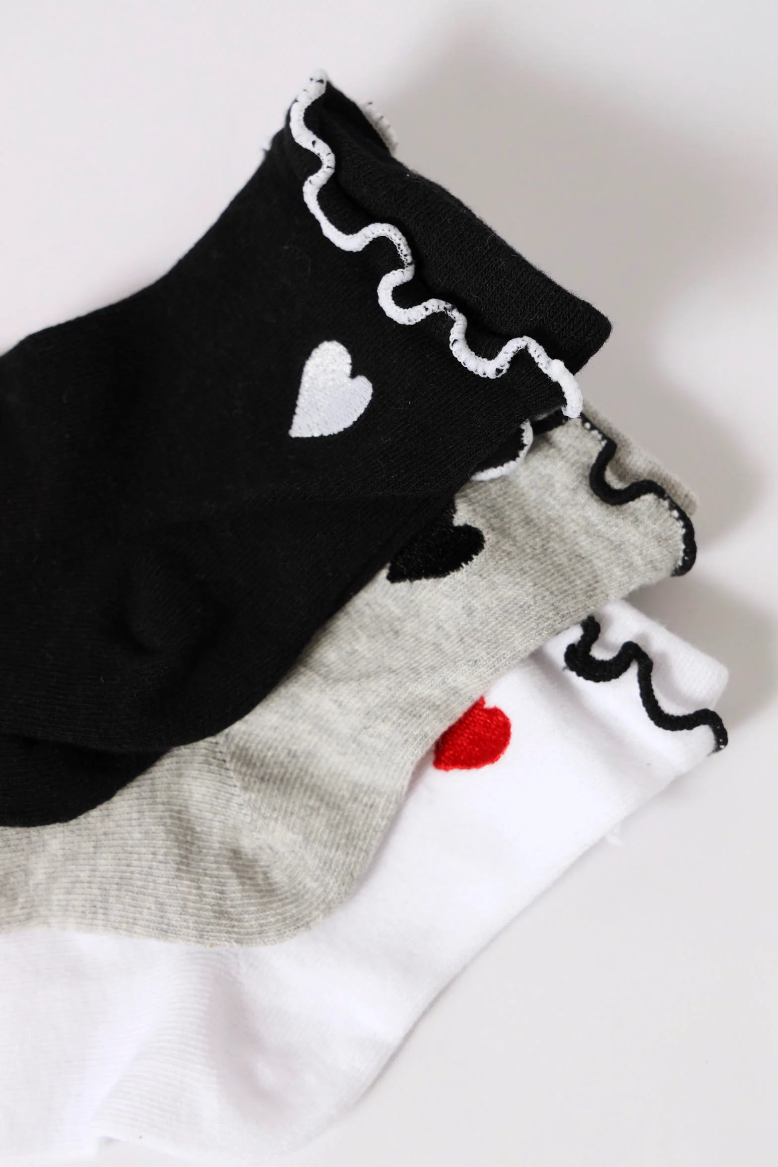 3 Pack Love Embroidery Trainer Liner - Multi - Image 2