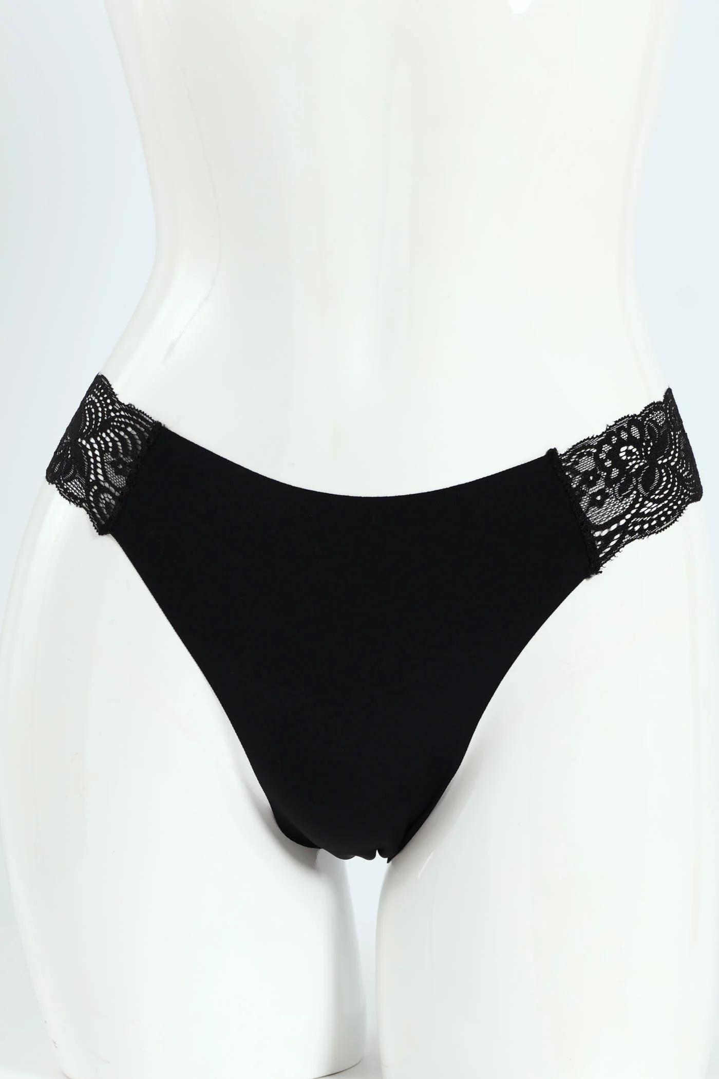 3 Pack Microfibre Lace Combo Brazilian Panties - Black /Choc/Rust