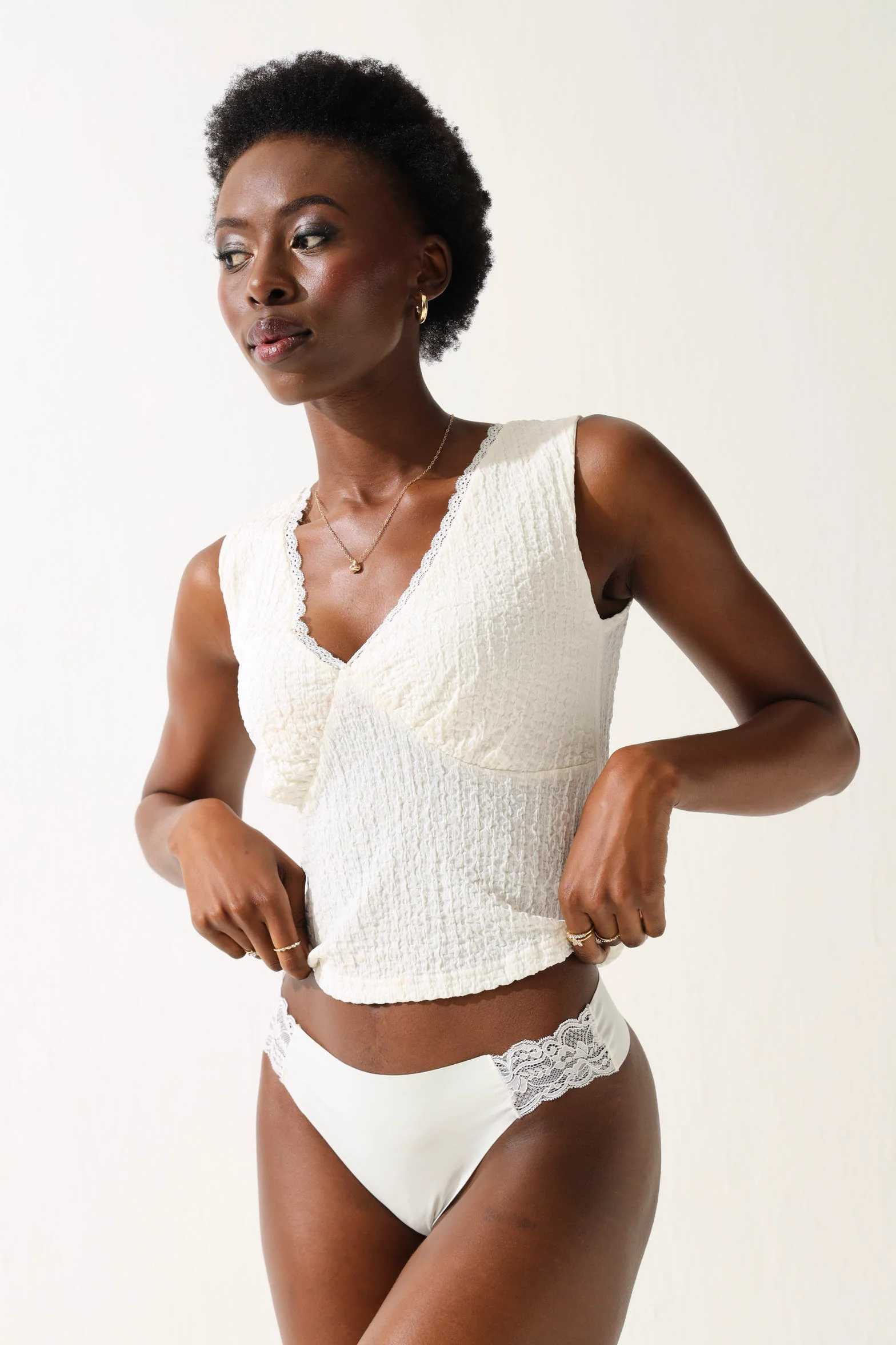 3 Pack Microfibre Lace G-Stringgs - Multi - Image 6