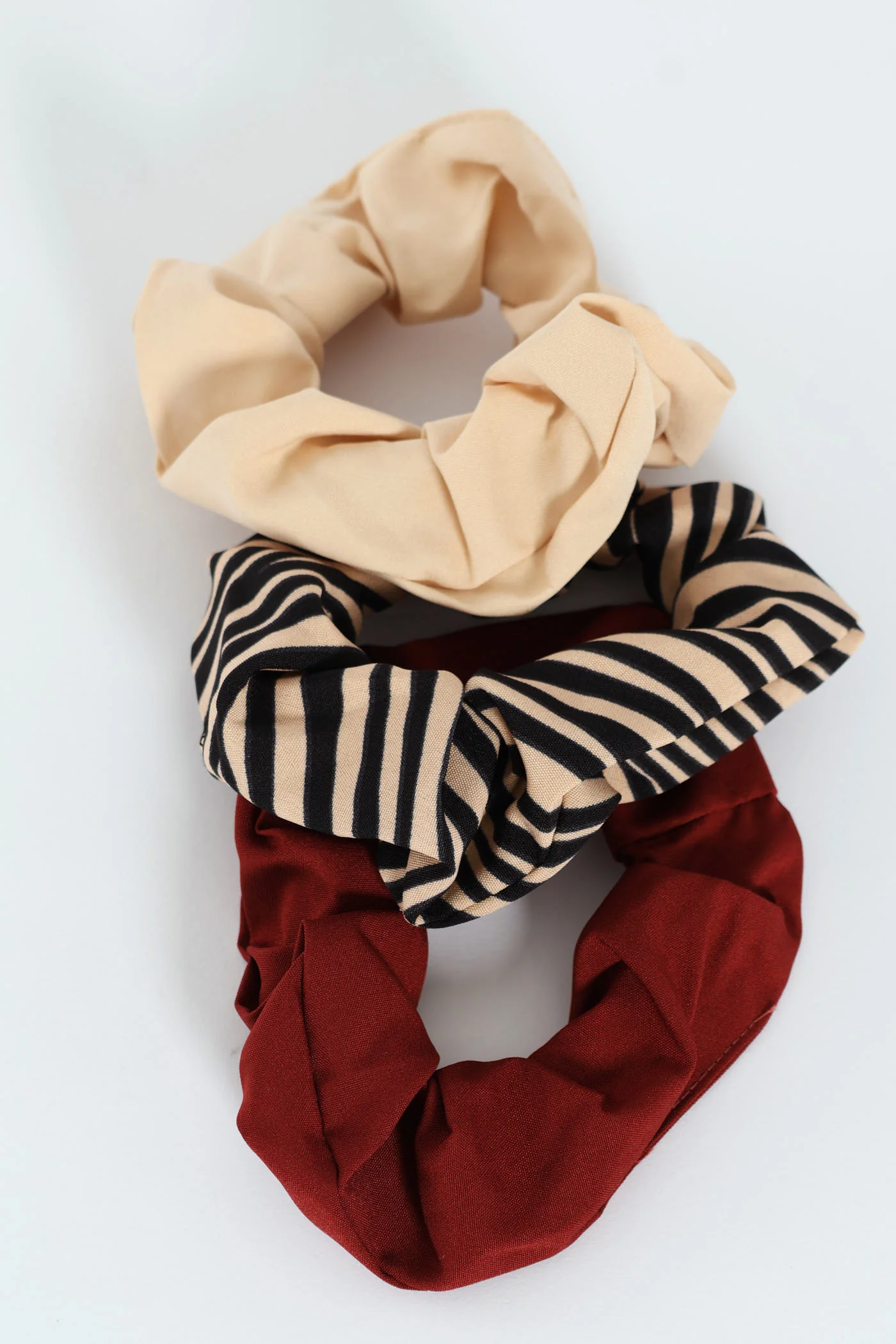 3 Pack Printed Scrunchies - Multi