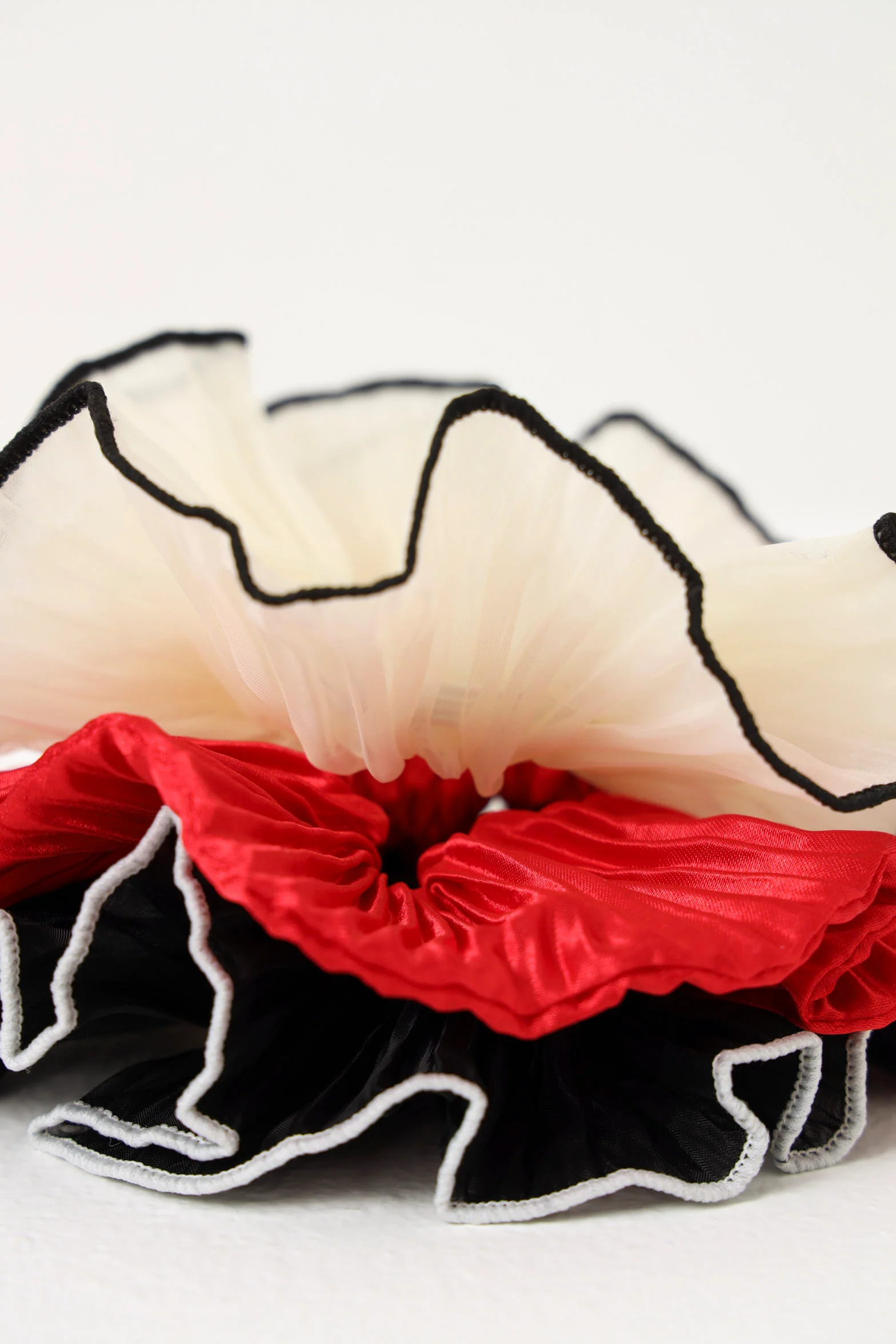 3 Pack Ruched Detail Scrunchies -  Multi - Image 3