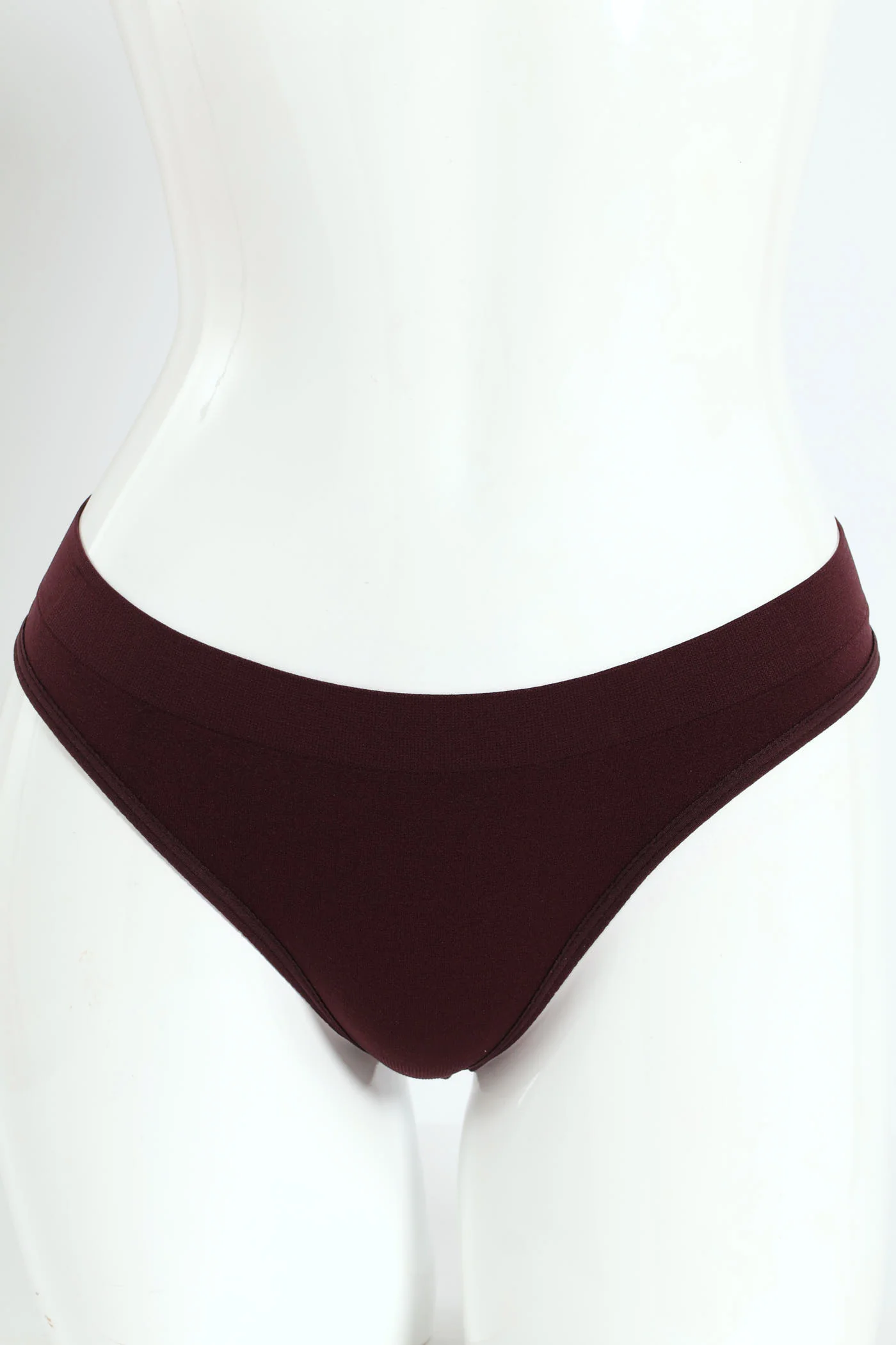 3 Pack Seamless G-String - Black/Red/Brown - Image 3