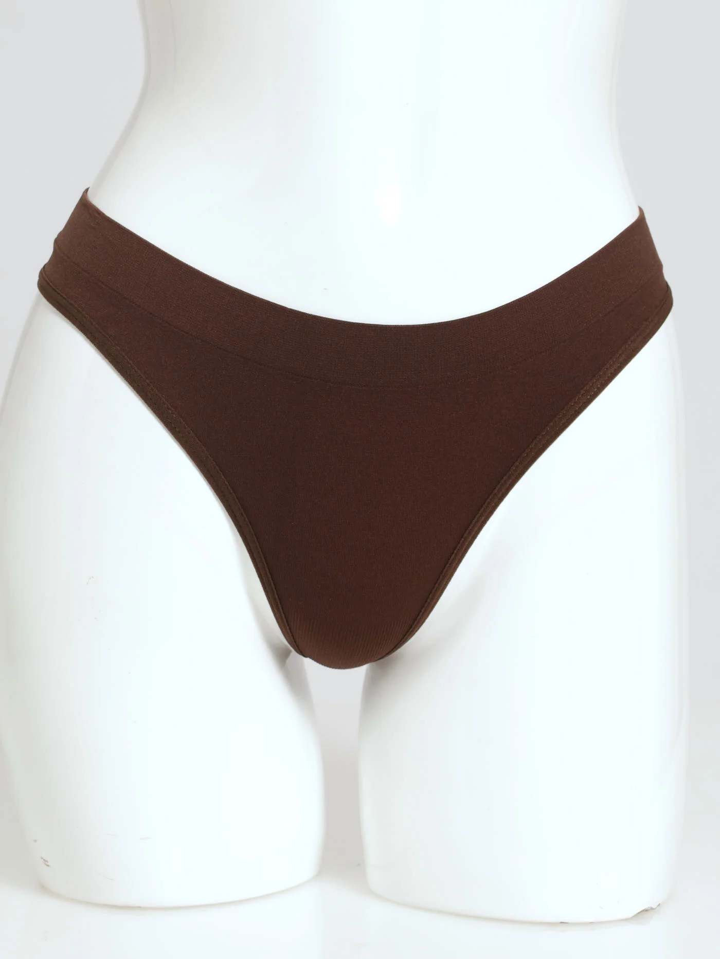 3 Pack Seamless G-Strings - Blue/Mirage/Chicory Coffee - Image 2