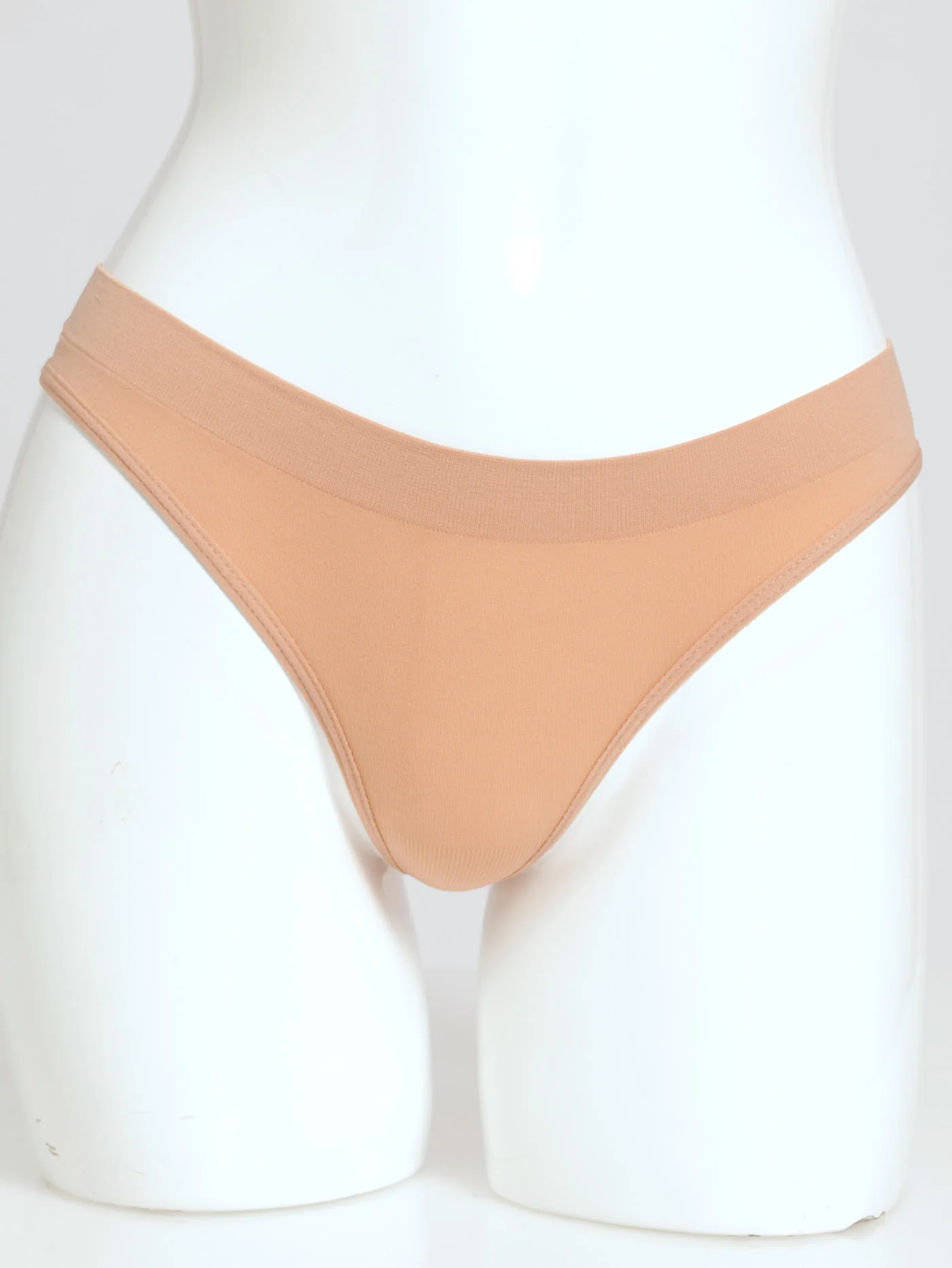 3 Pack Seamless G-Strings - Blue/Mirage/Chicory Coffee - Image 3