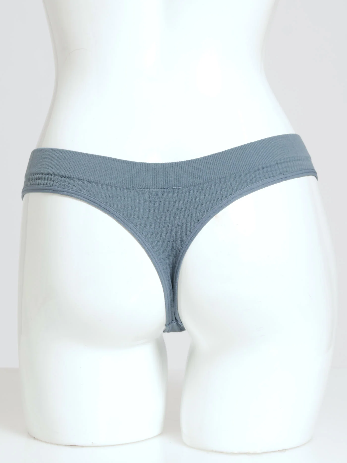 3 Pack Seamless G-Strings - Blue/Mirage/Chicory Coffee - Image 4