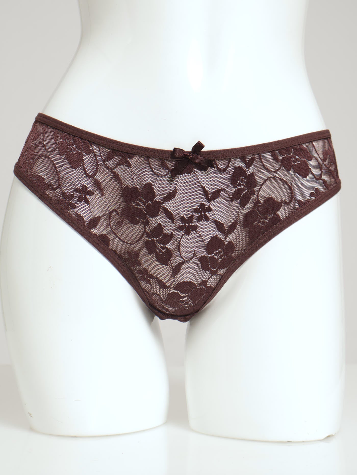 3Pack 1Up Core Brazilian Panties - Puce/Mauve/Black - Image 2