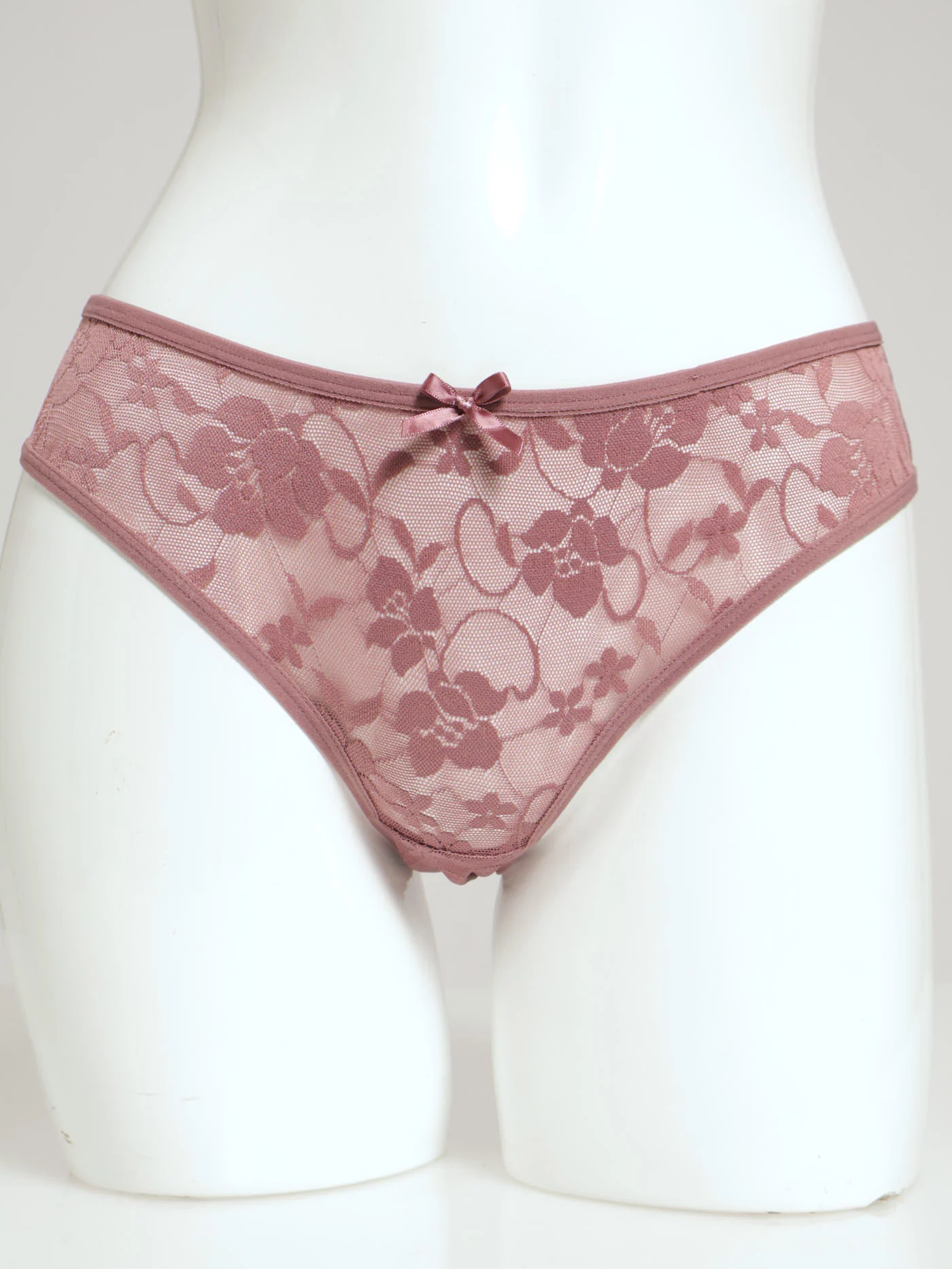3Pack 1Up Core Brazilian Panties - Puce/Mauve/Black - Image 3