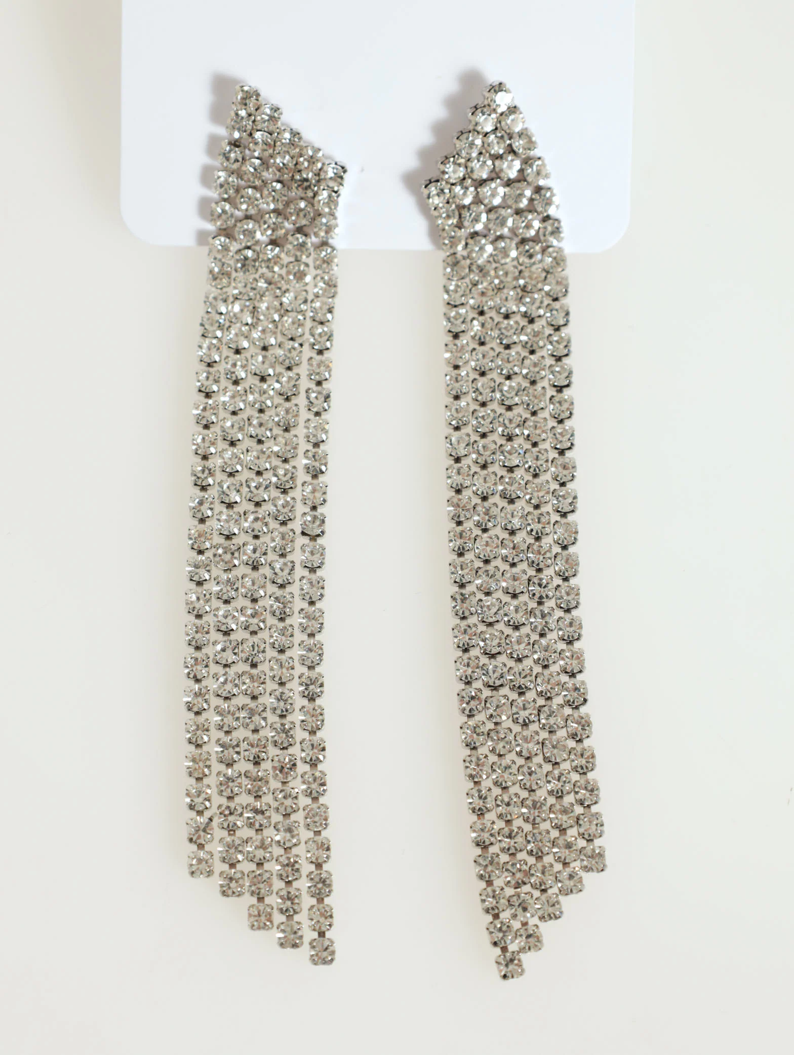 5 Diamante Strand Chandelier Earring - Image 3