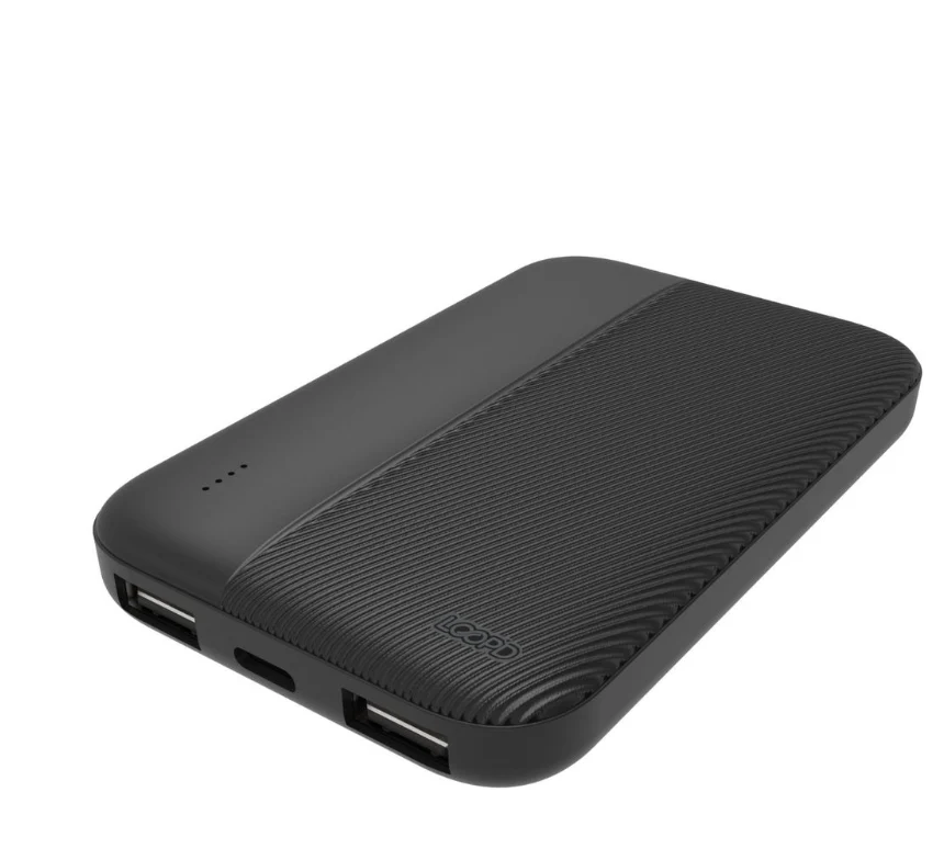 500mAh 4LED Powerbank - Black - Image 2