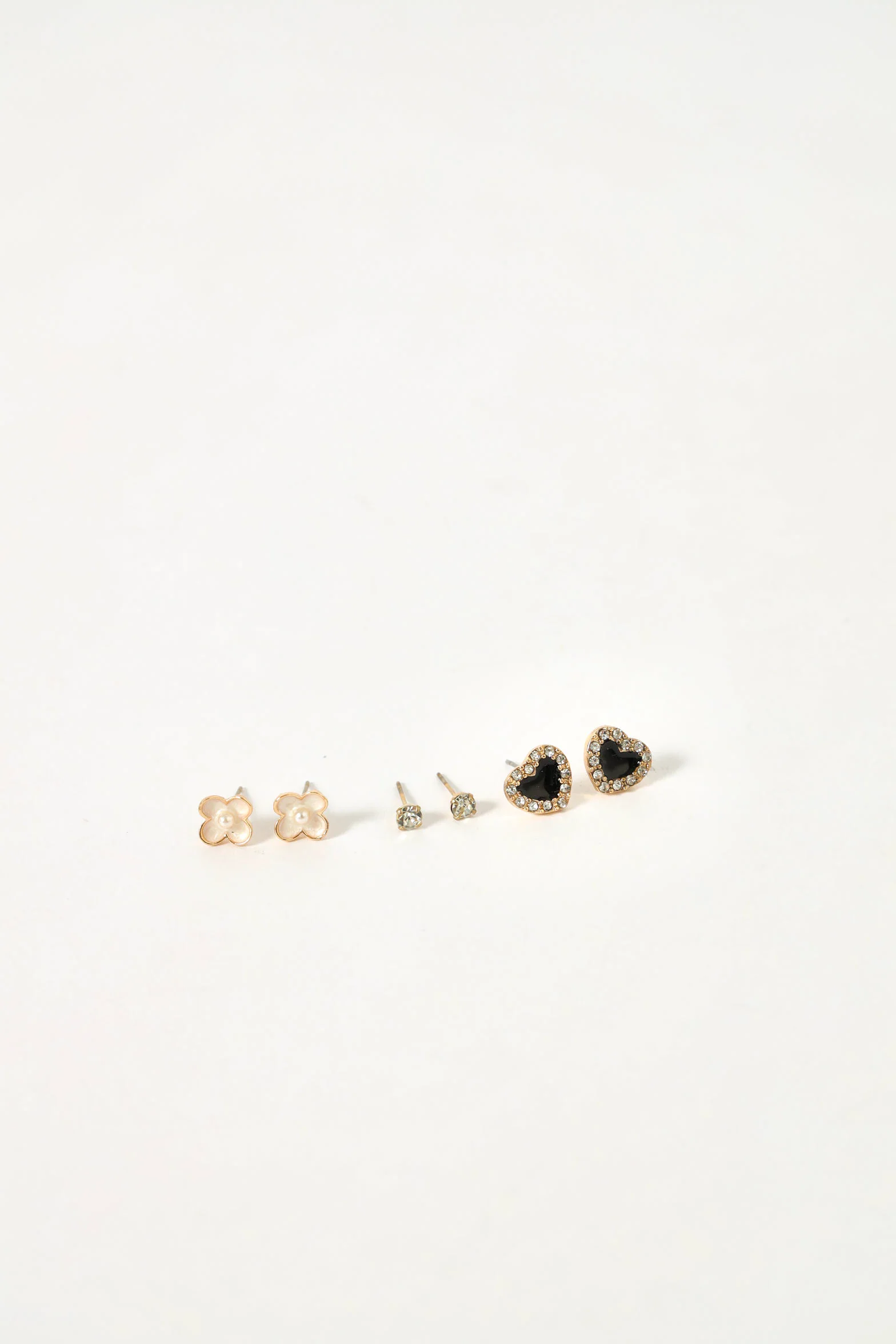 6 Pack Hoop And Novely Stud Earrings - Multi - Image 3