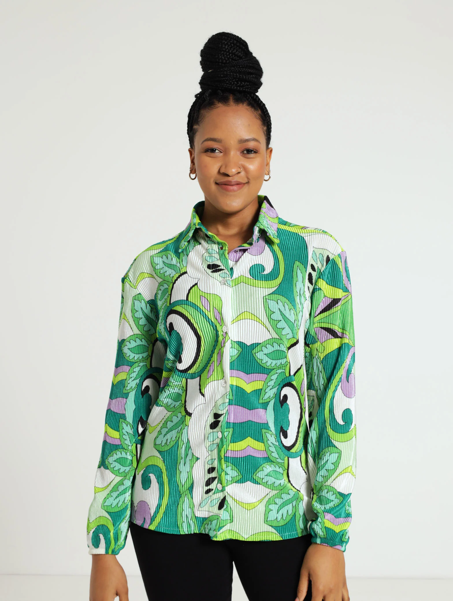 Abstract Paisley Bodre Shirt