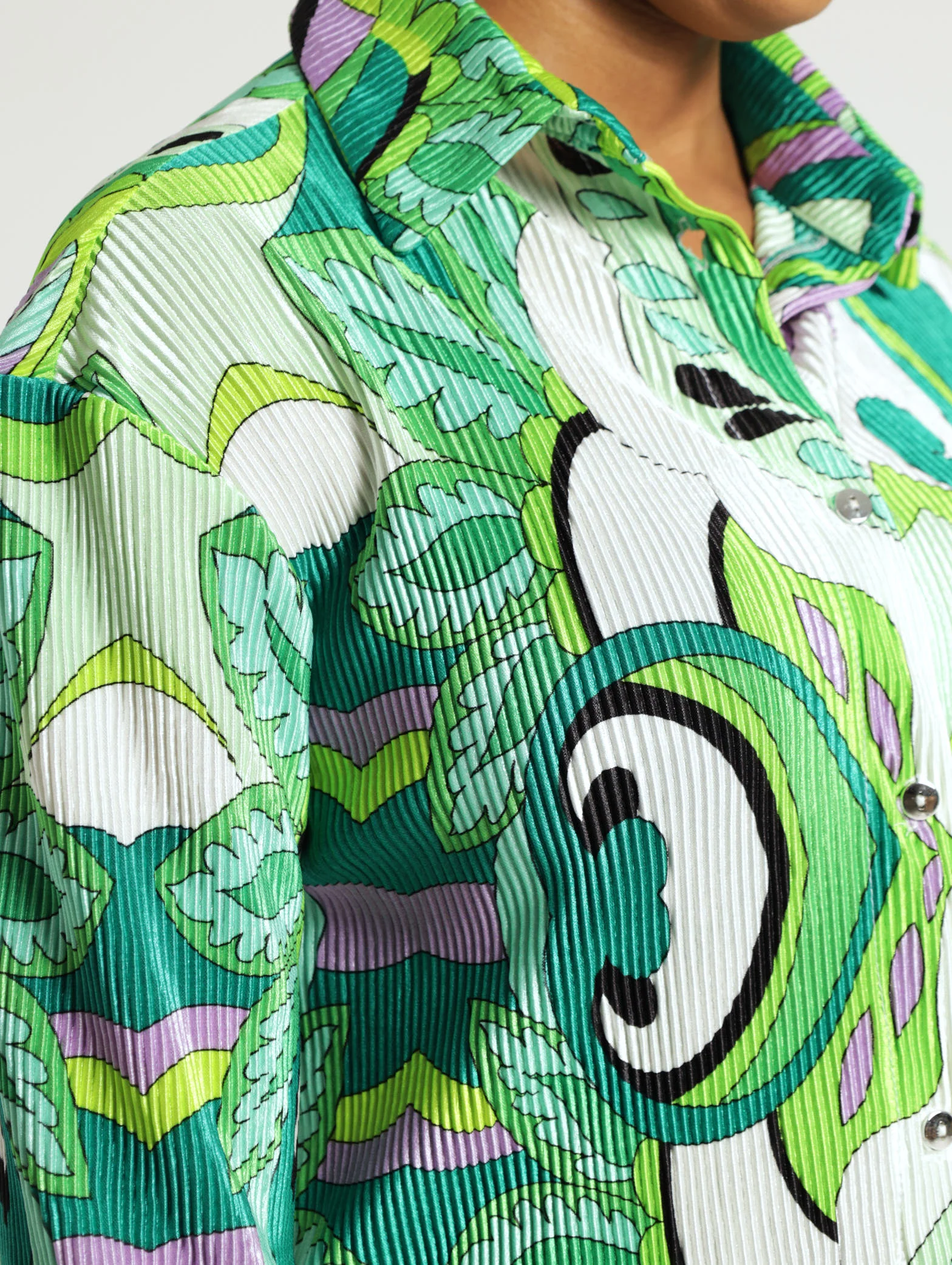 Abstract Paisley Bodre Shirt - Image 4
