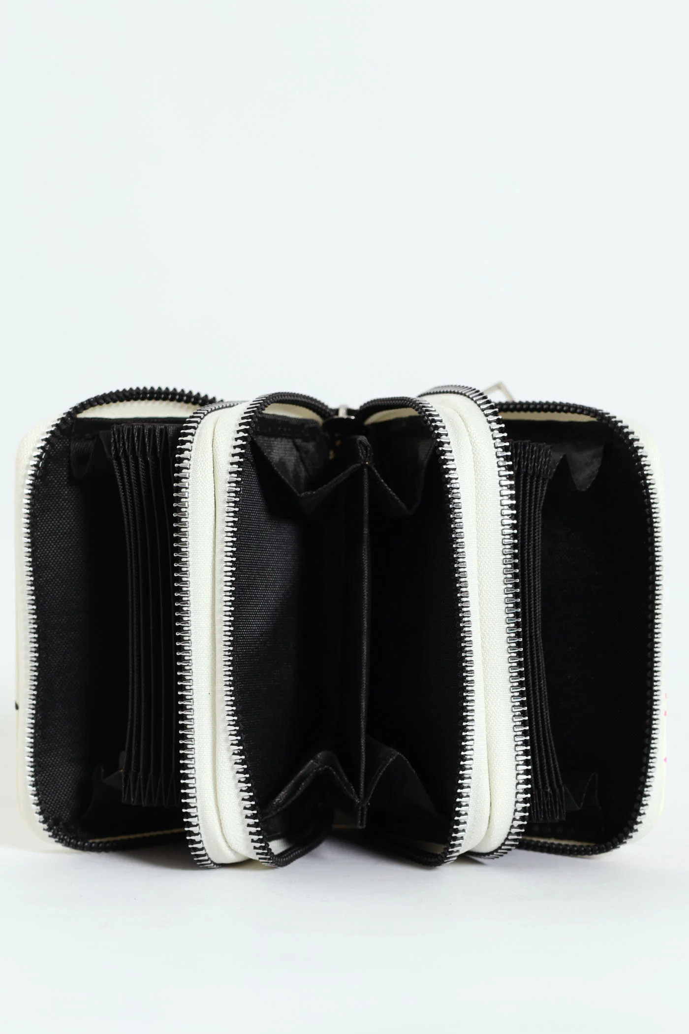 All-over Print Triple Zip Wallet - Cream - Image 2