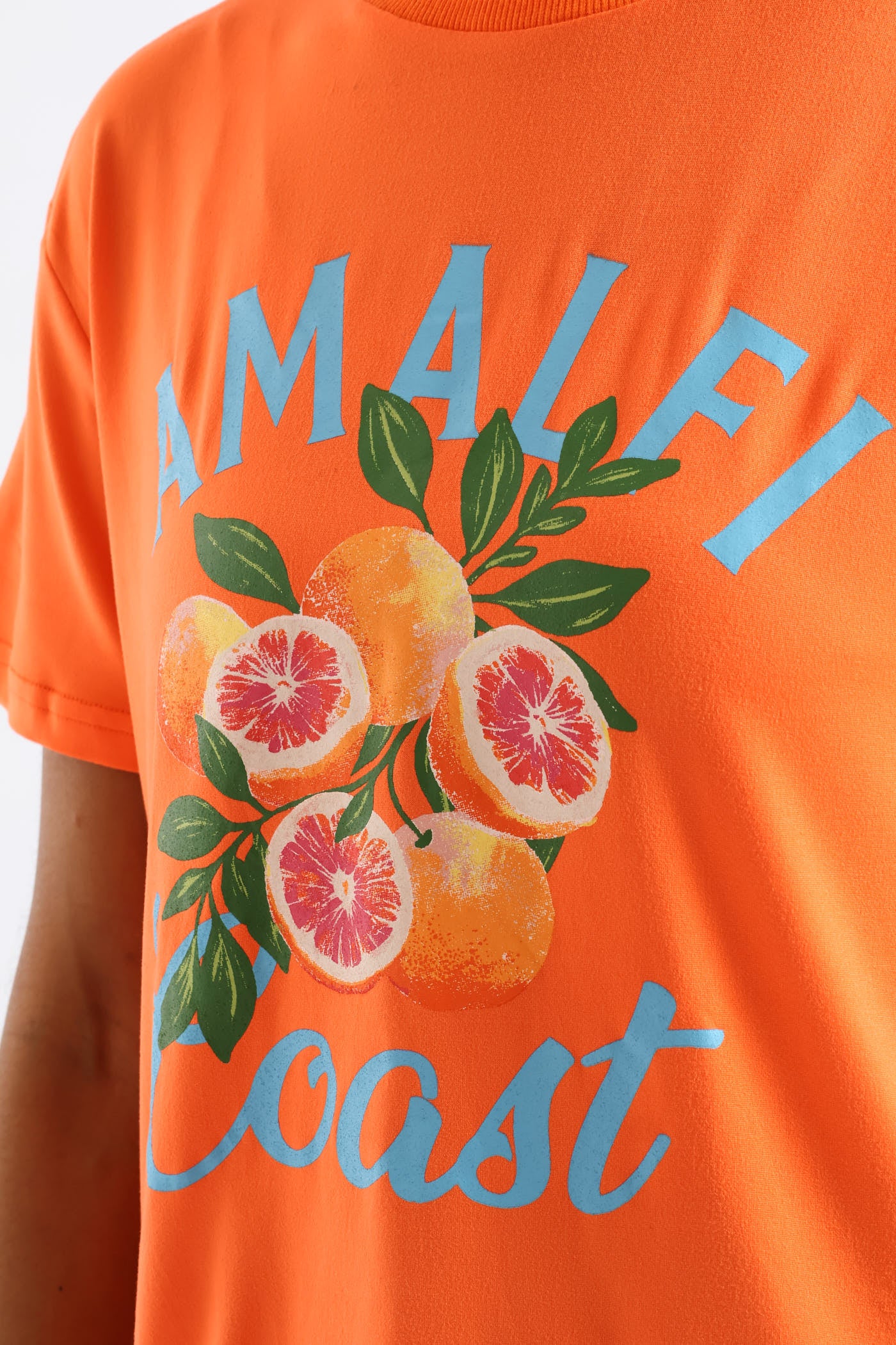 Amalfi Oversized Tee - Tangerine - Image 4