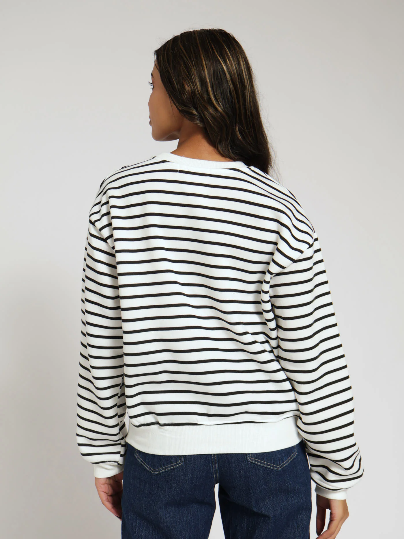 Amour Stripe Pullover - Black/White - Image 3