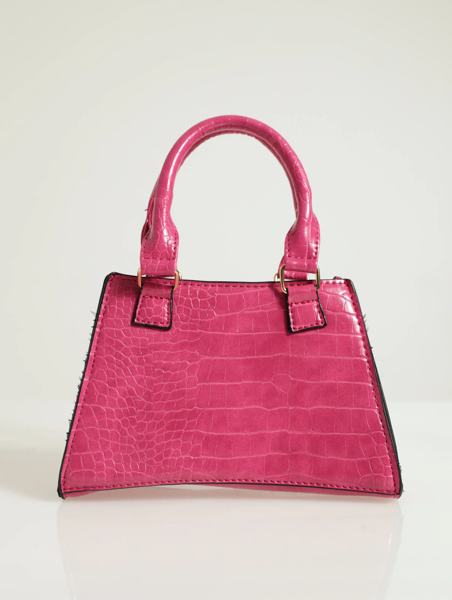 Angular Top Handle Mini Satchel Bag - Image 3