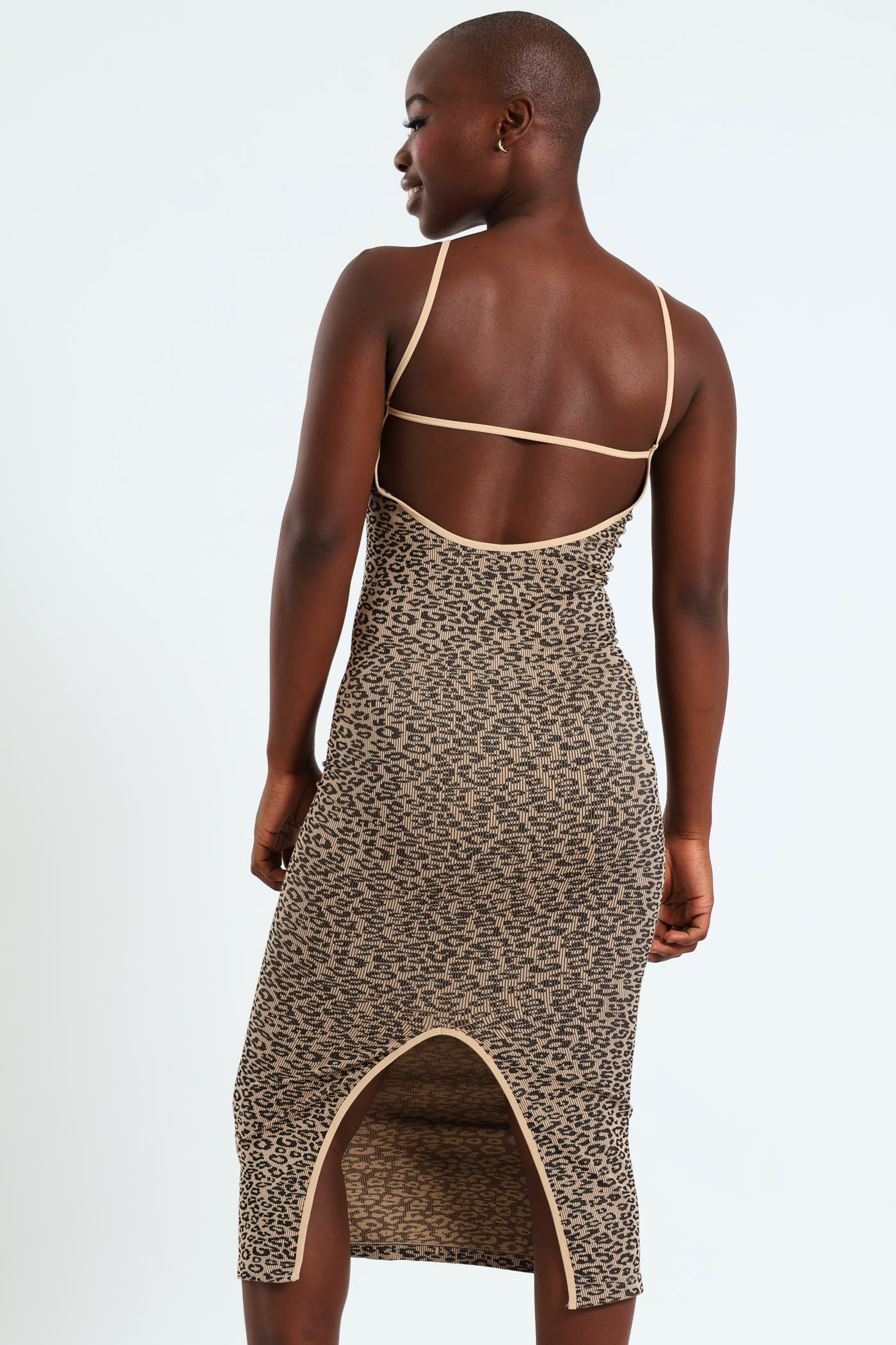 Animal Bodycon Seamless Dress - Multi - Image 5