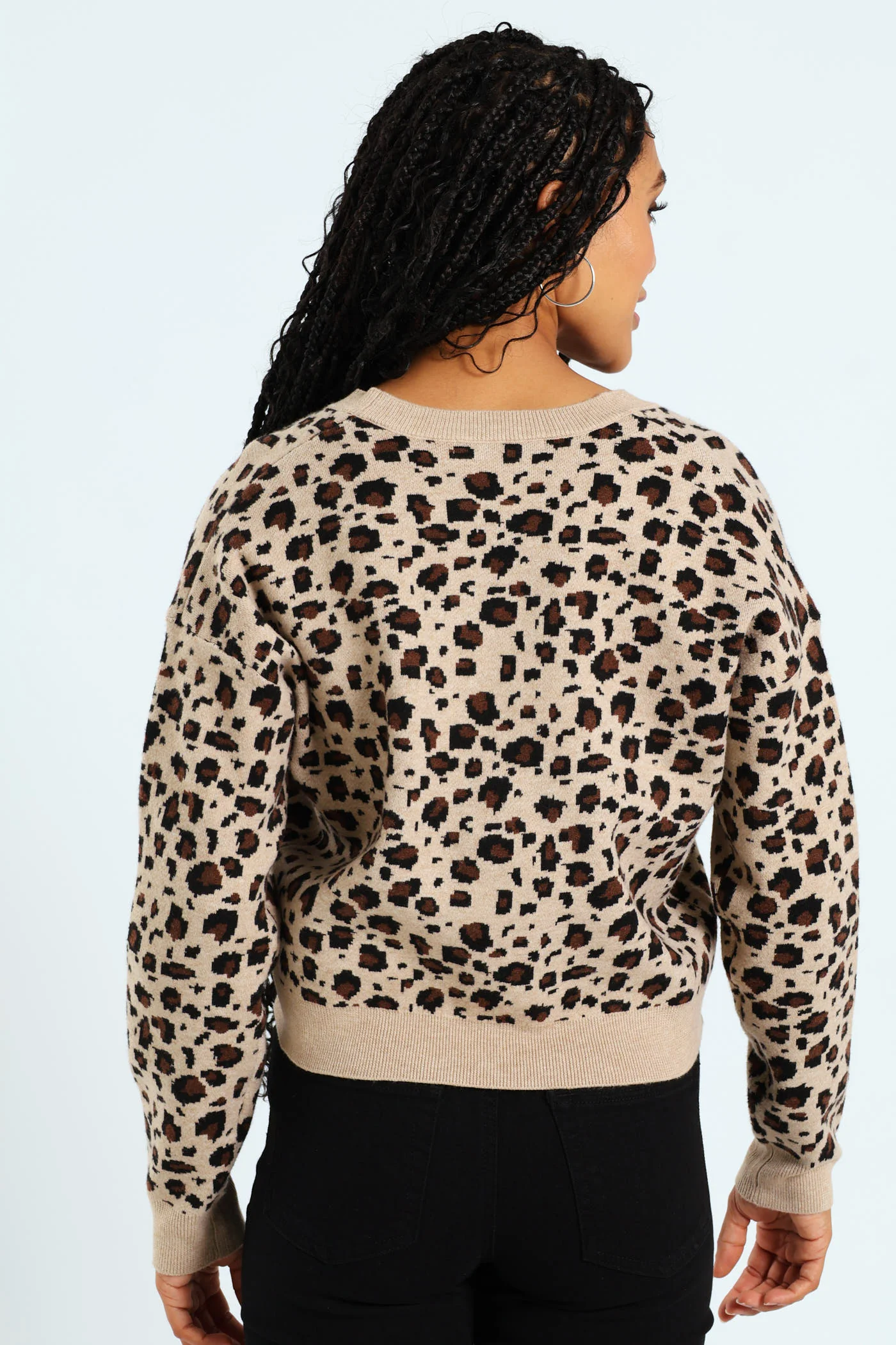 Animal Print Cardigan - Multi - Image 5