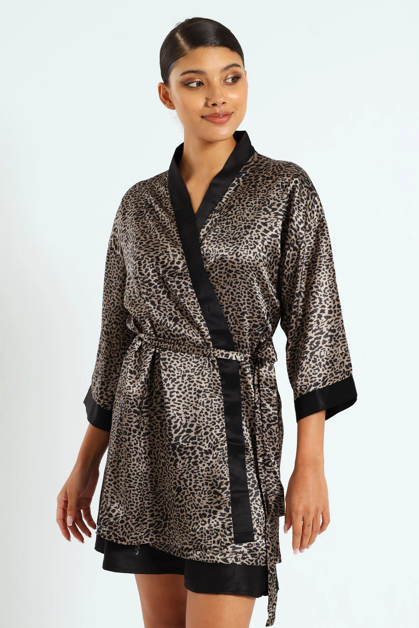 Animal Satin Gown - Animal - Image 3