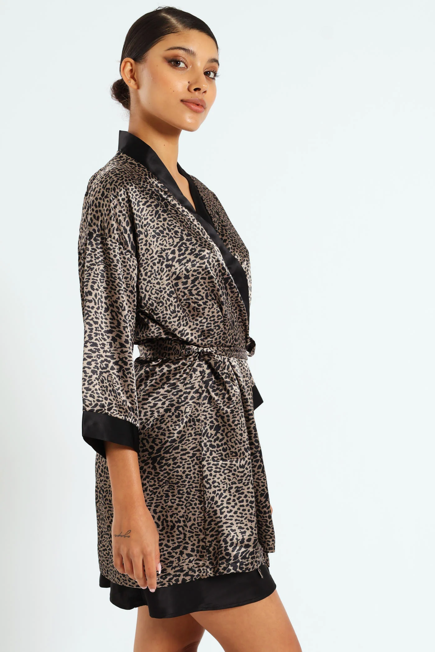 Animal Satin Gown - Animal - Image 4