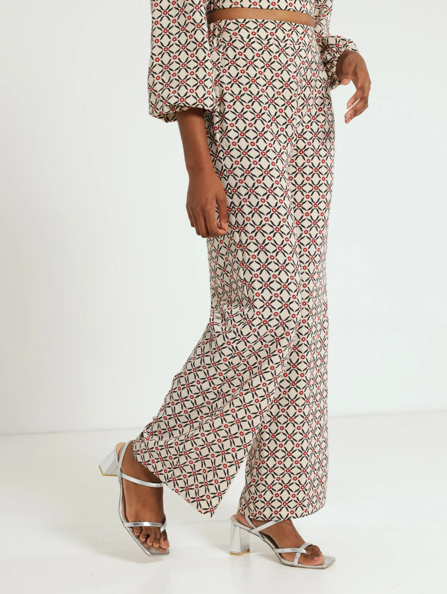 Aztec Print Wideleg Pant - Image 3