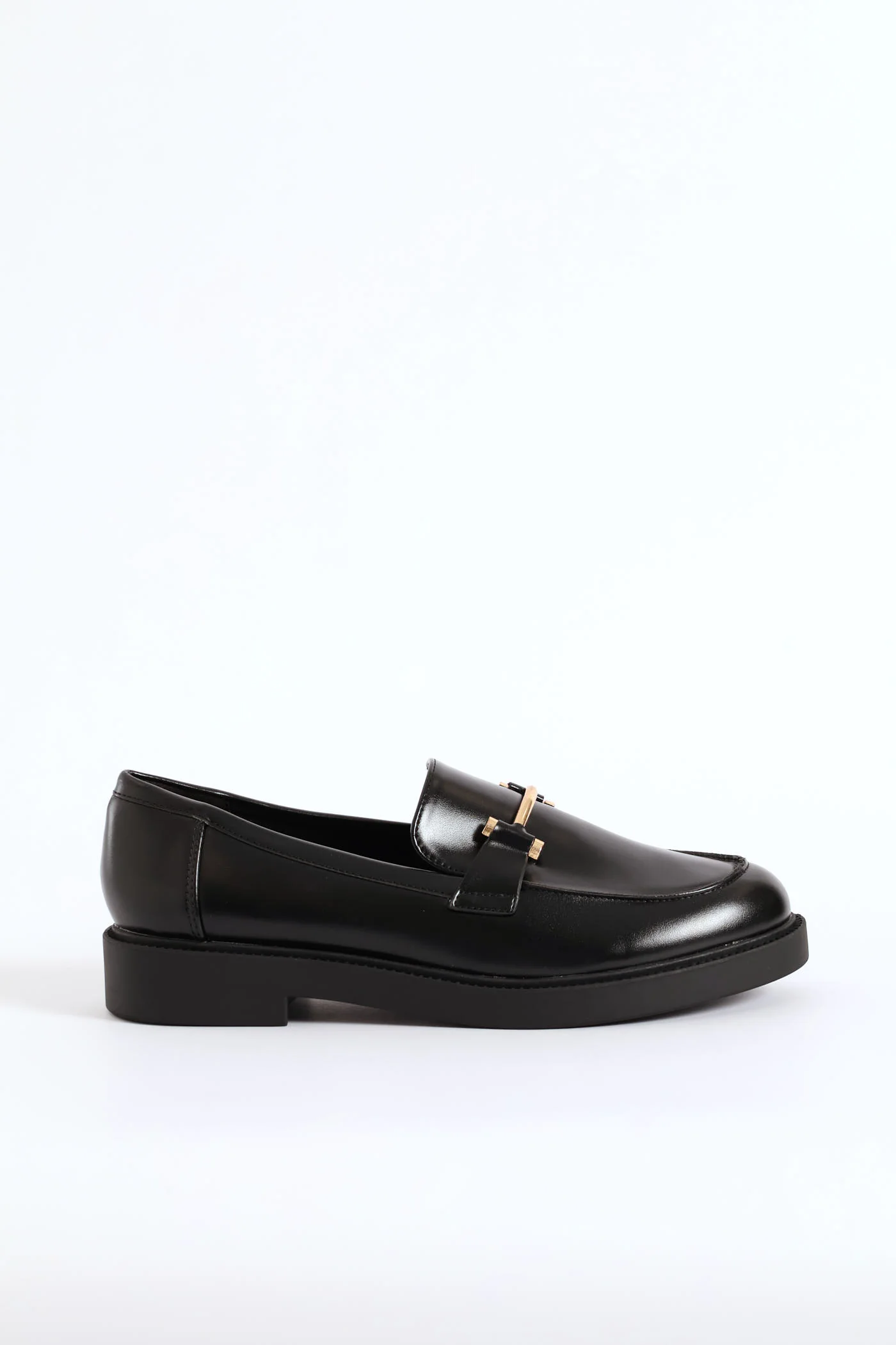 Bar Trim Chunky Loafer - Black - Image 4