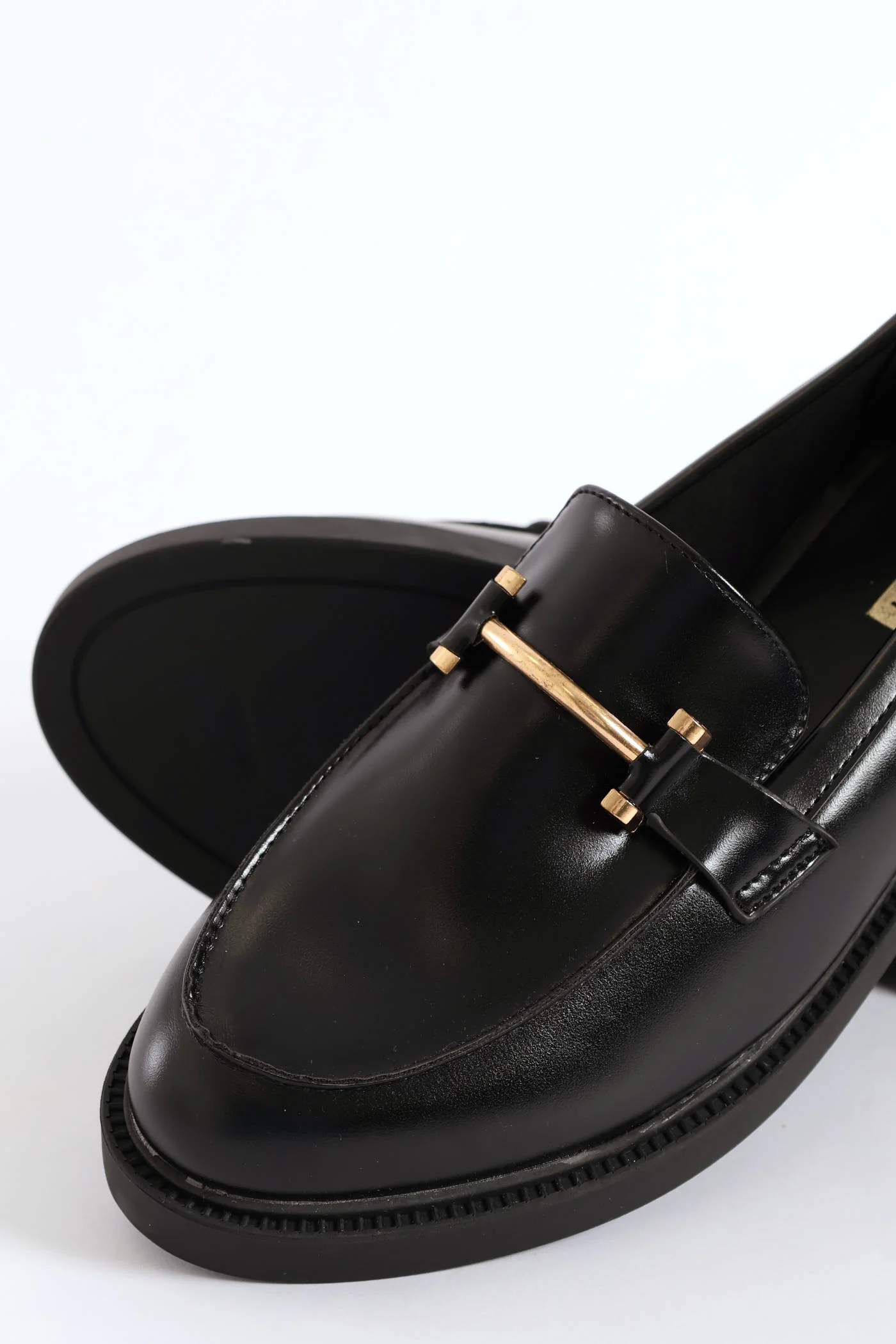 Bar Trim Chunky Loafer - Black - Image 5