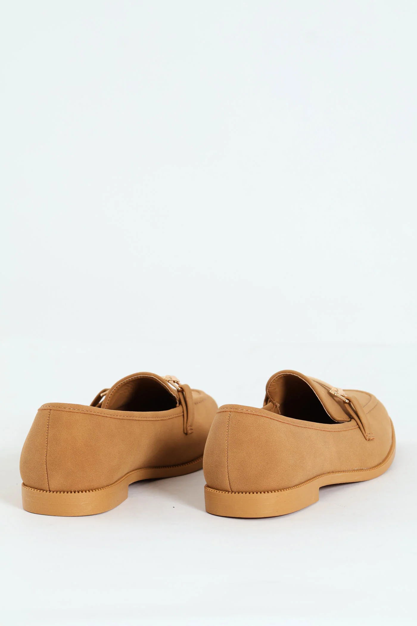Bar Trim Suede Loafer - Camel - Image 5