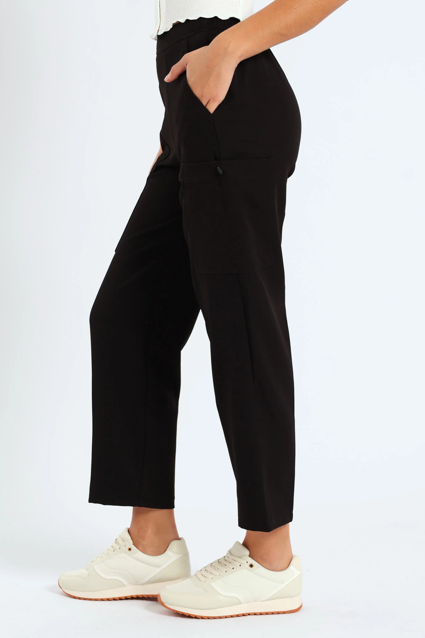Barbi Cargo Pants - Black - Image 5