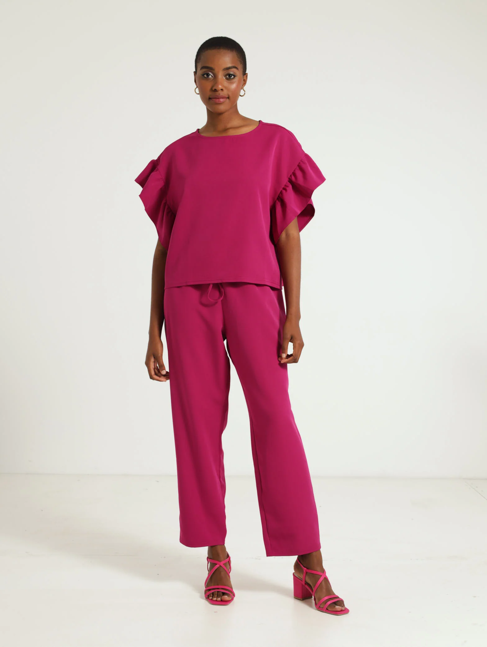 Barbi Frill Sleeve Tee - Image 2