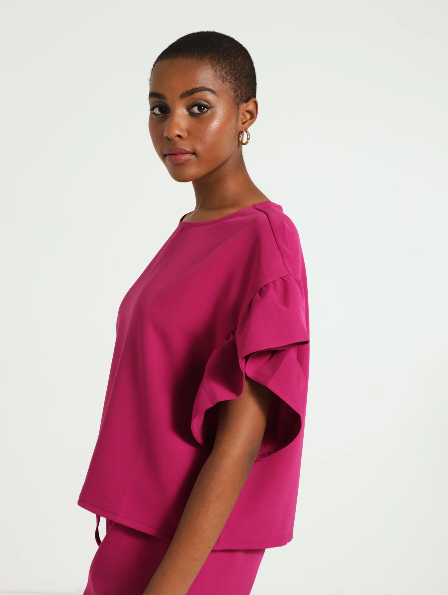 Barbi Frill Sleeve Tee - Image 3