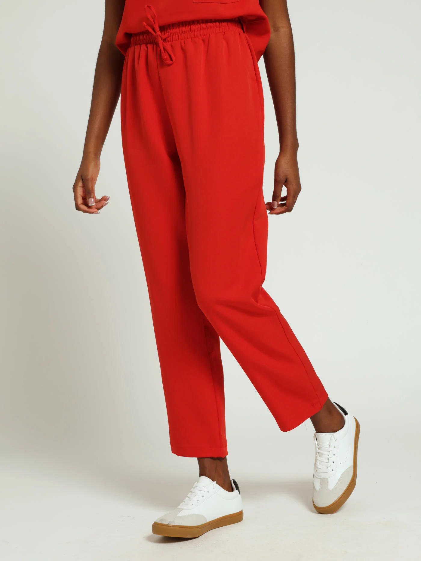 Barbi Slim Leg Pants - Red - Image 2