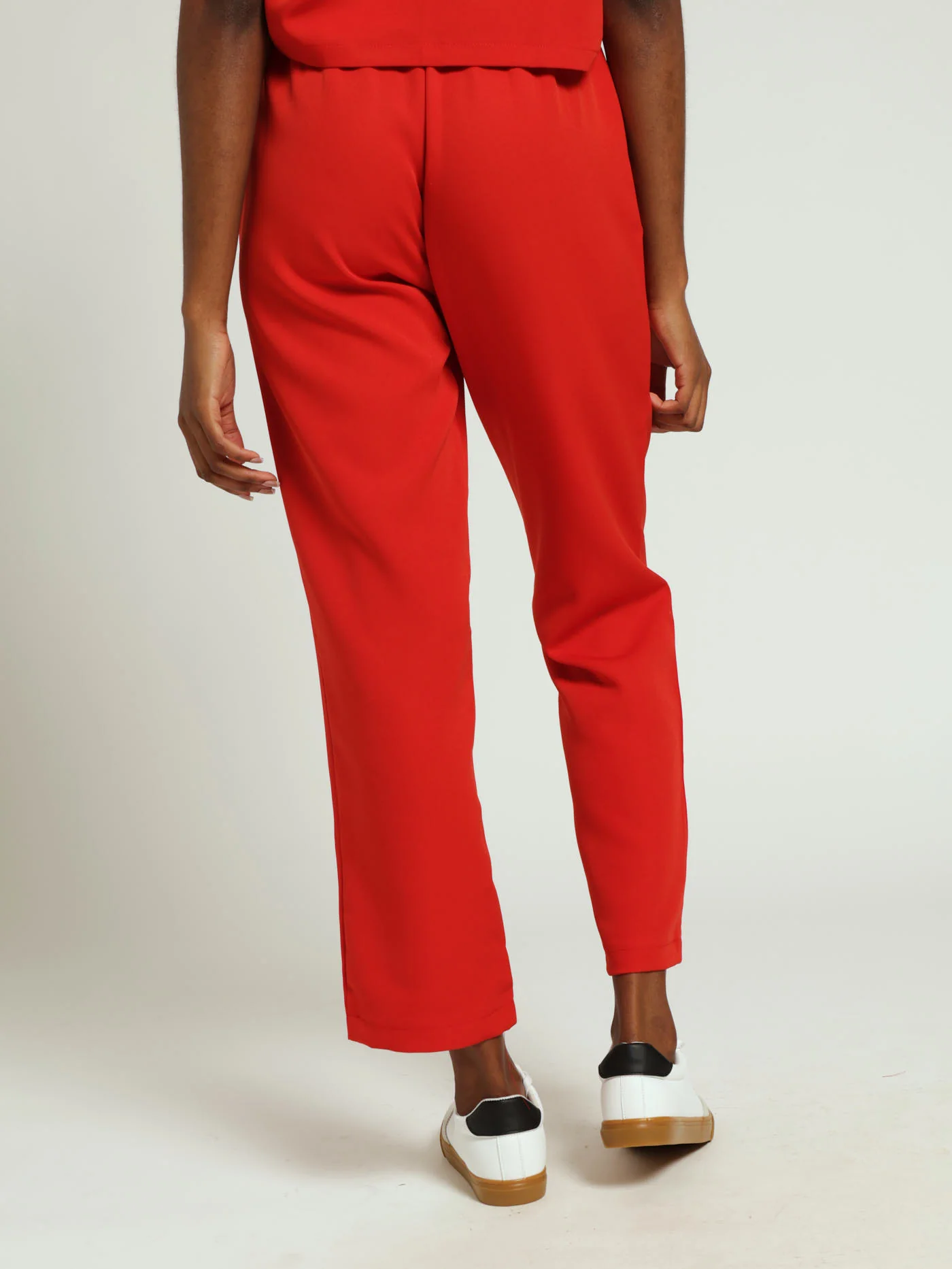 Barbi Slim Leg Pants - Red - Image 3