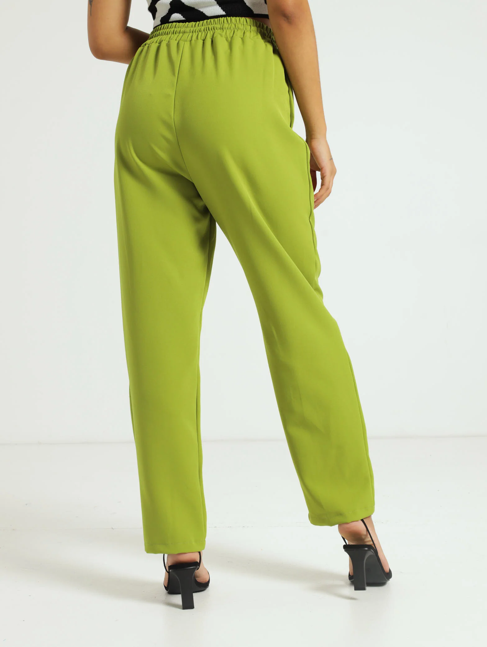 Barbi Slimleg Pants - Chartreuse - Image 3
