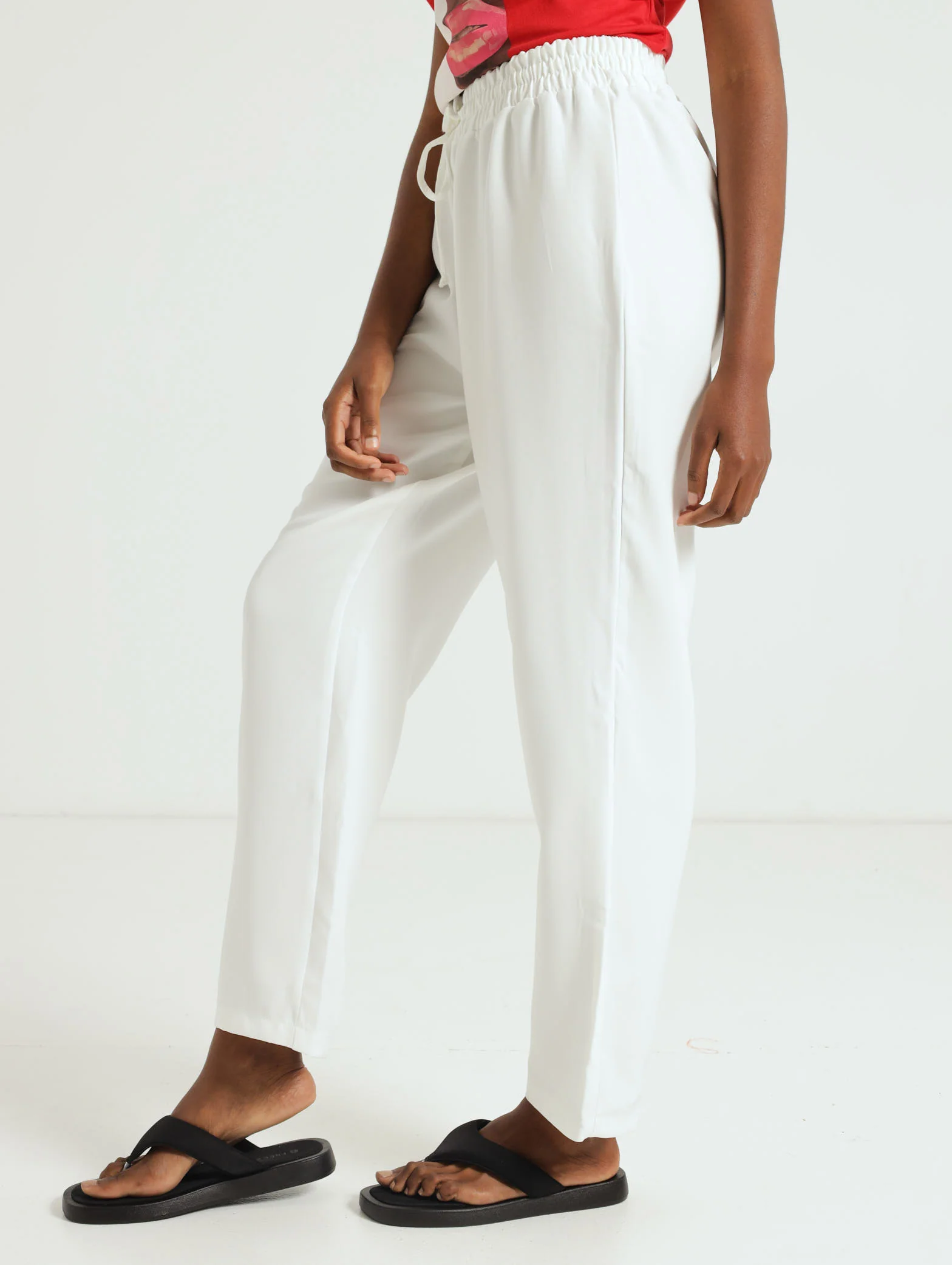 Barbi Slimleg Pants - White - Image 2