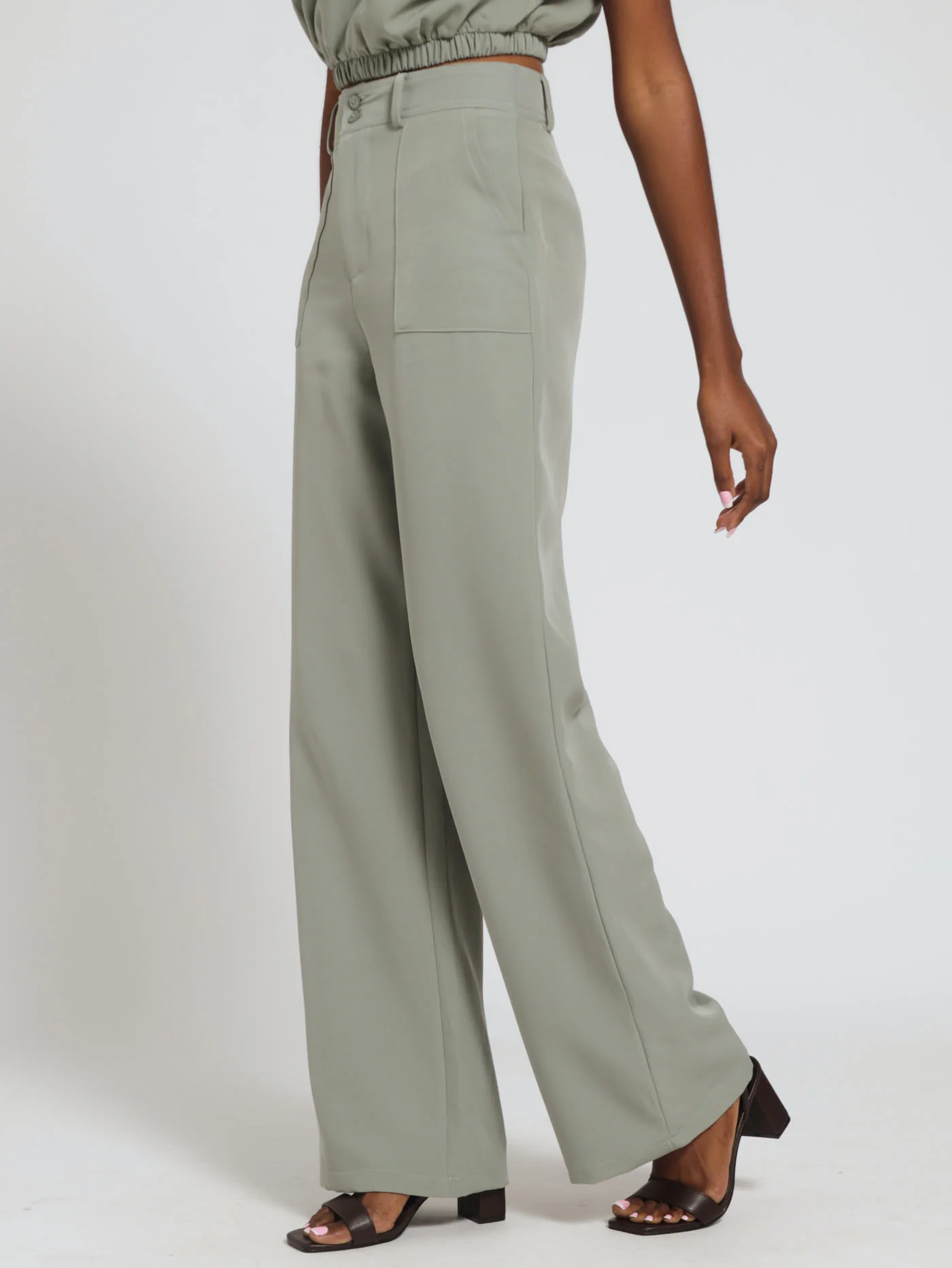 Barbie Pocket Front Pants - Fatigue - Image 2