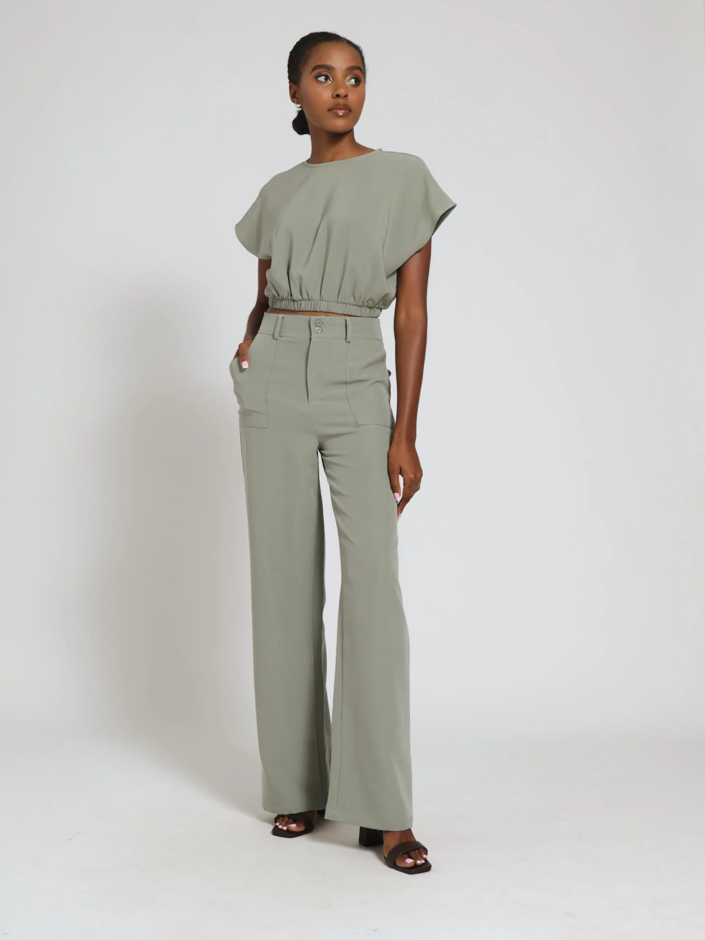 Barbie Pocket Front Pants - Fatigue - Image 4