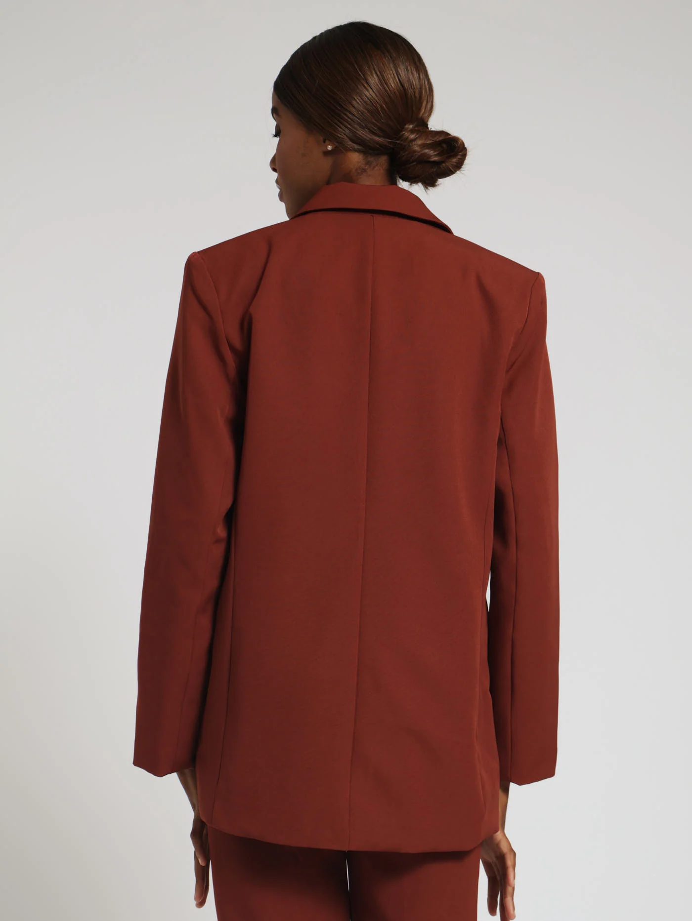 Basic Blazer - Brown - Image 3