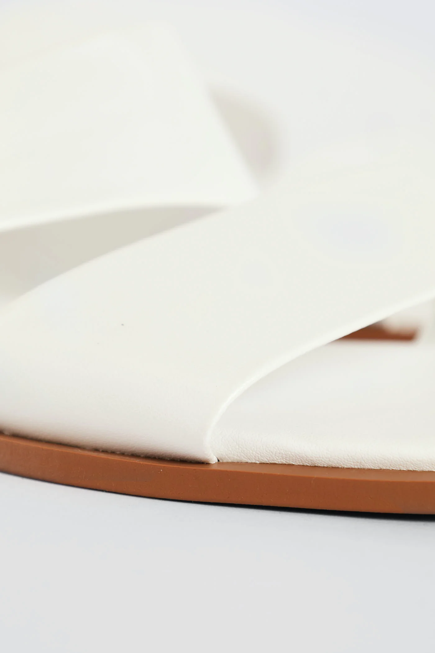 Basic Double Strap Mule Sandal - Off White - Image 4
