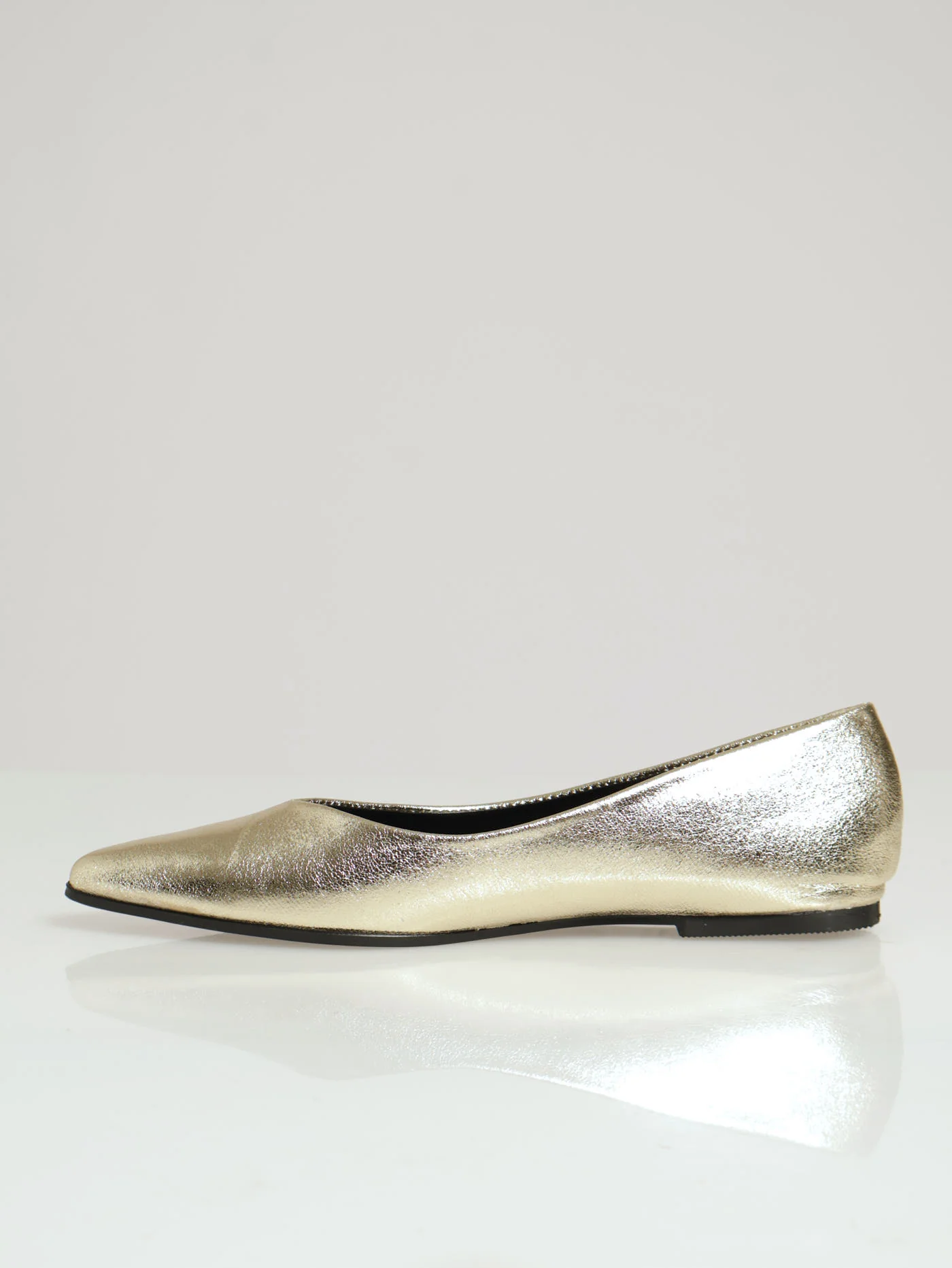 Basic Pointy Metallic Pump - Gold - Image 2