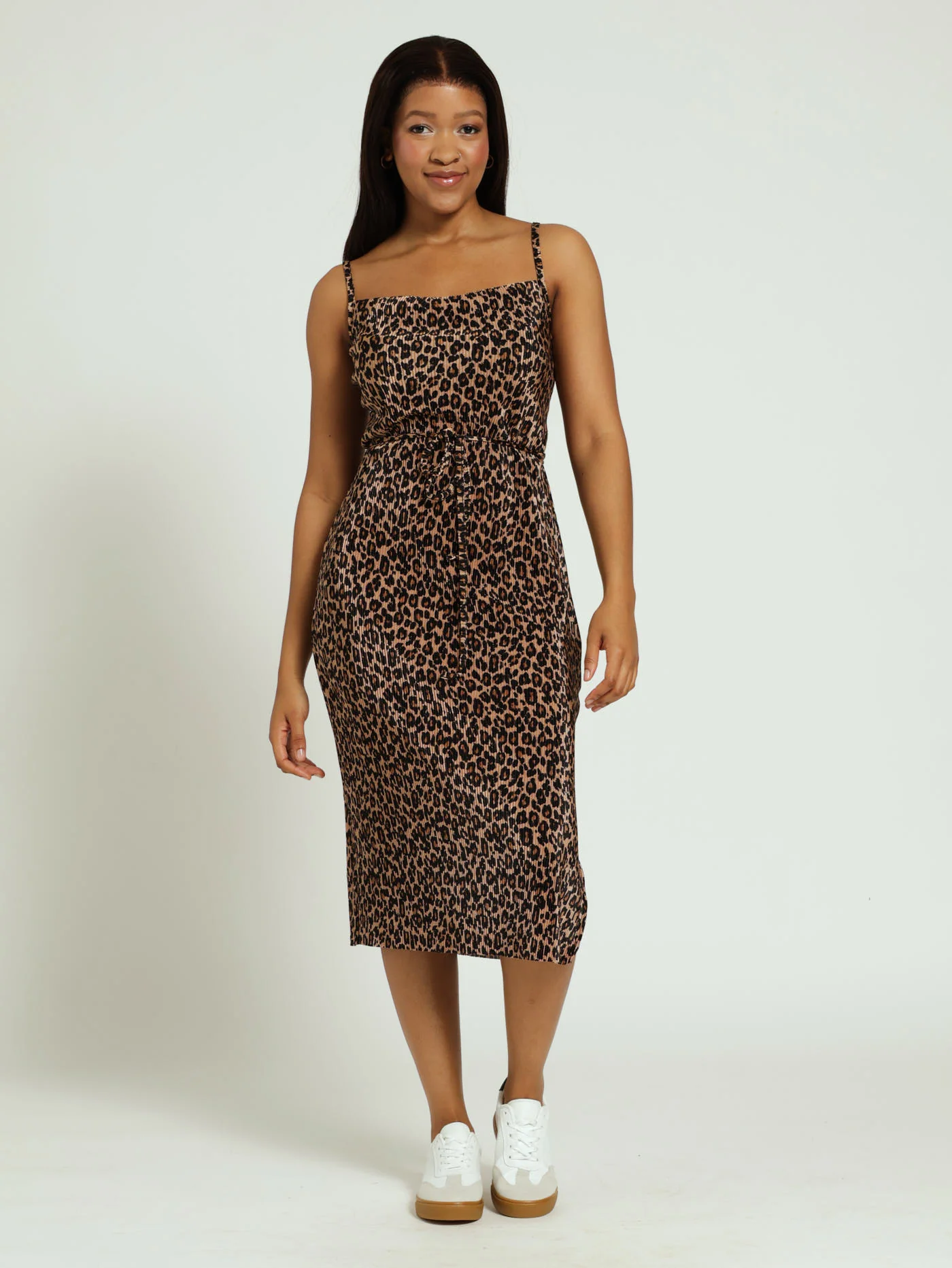 Basic Slip Bodre Dress - Animal - Image 3