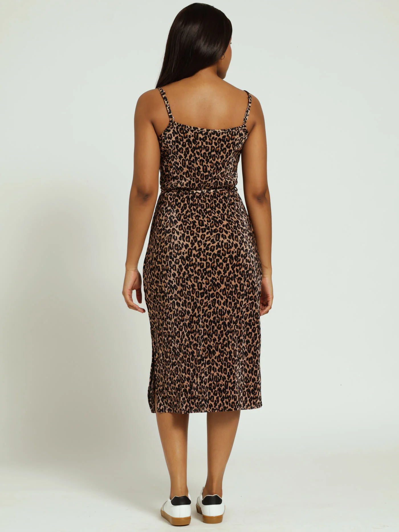 Basic Slip Bodre Dress - Animal - Image 4