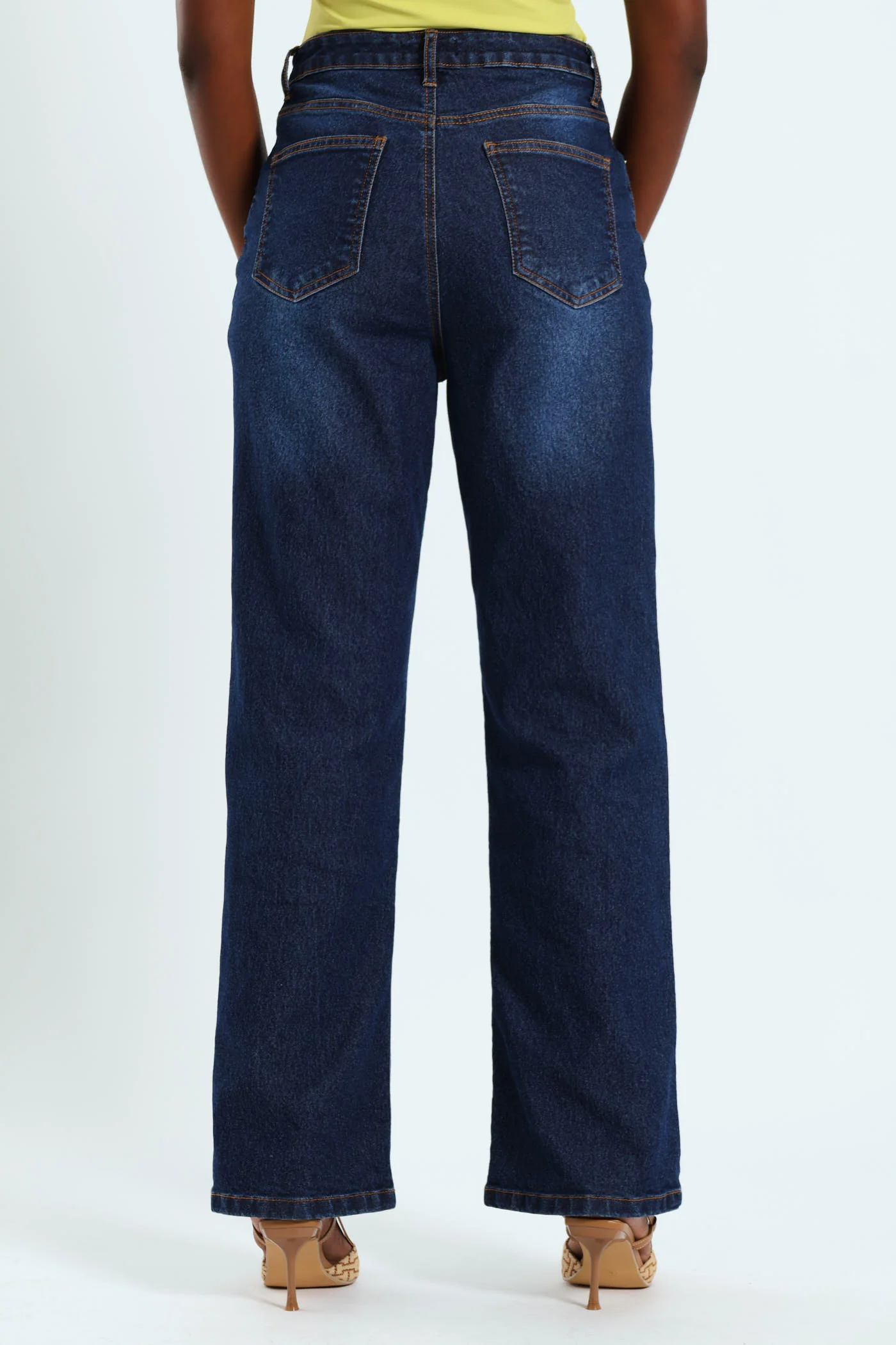 Basic Wide Leg Jean - Dark Wash - Image 3