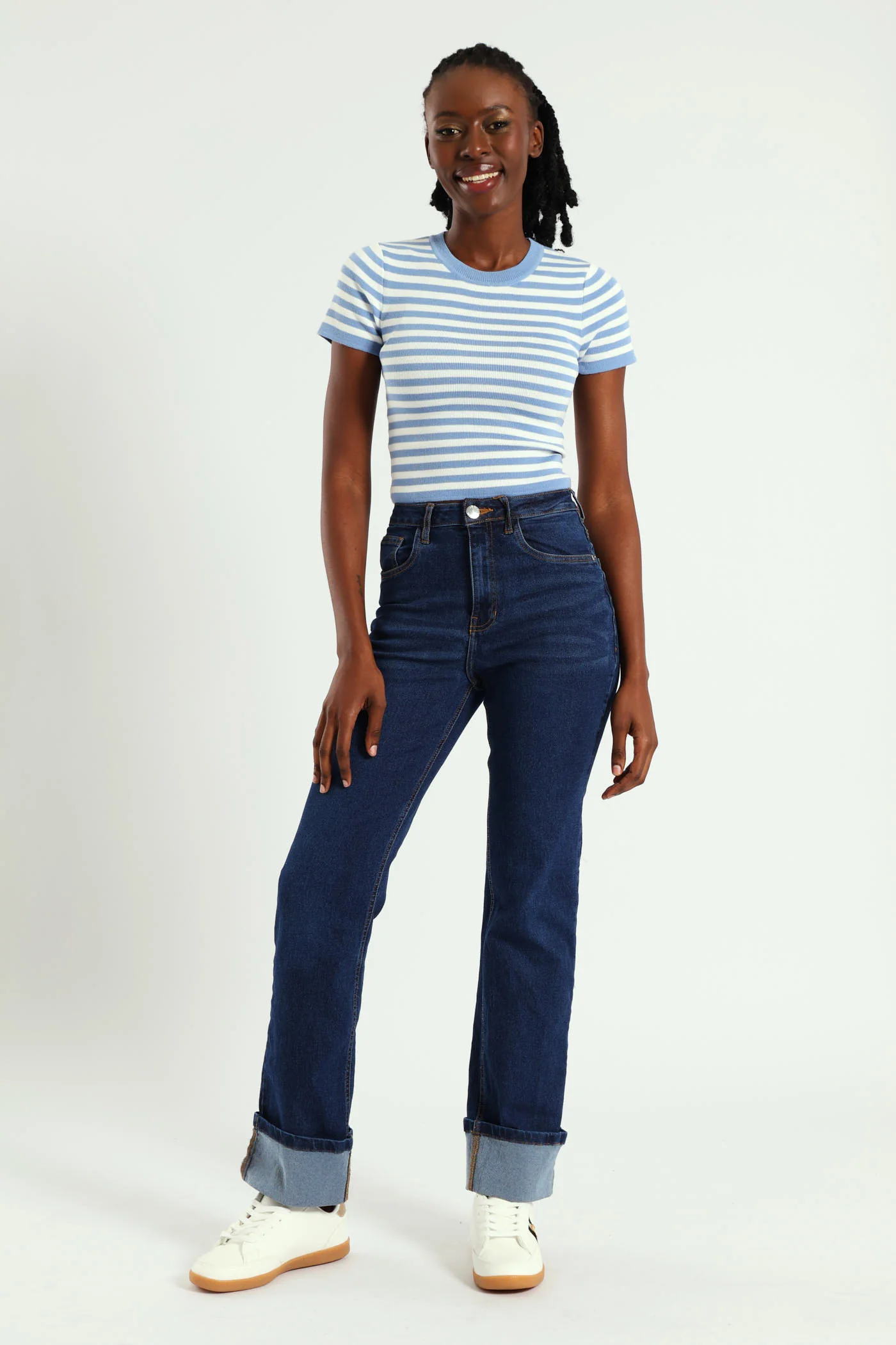 Basic Wide Leg Jean - Dark Wash - Image 2