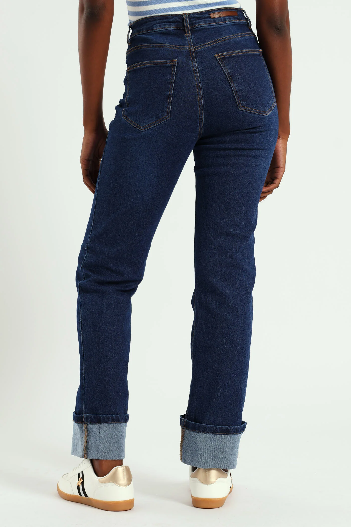 Basic Wide Leg Jean - Dark Wash - Image 8