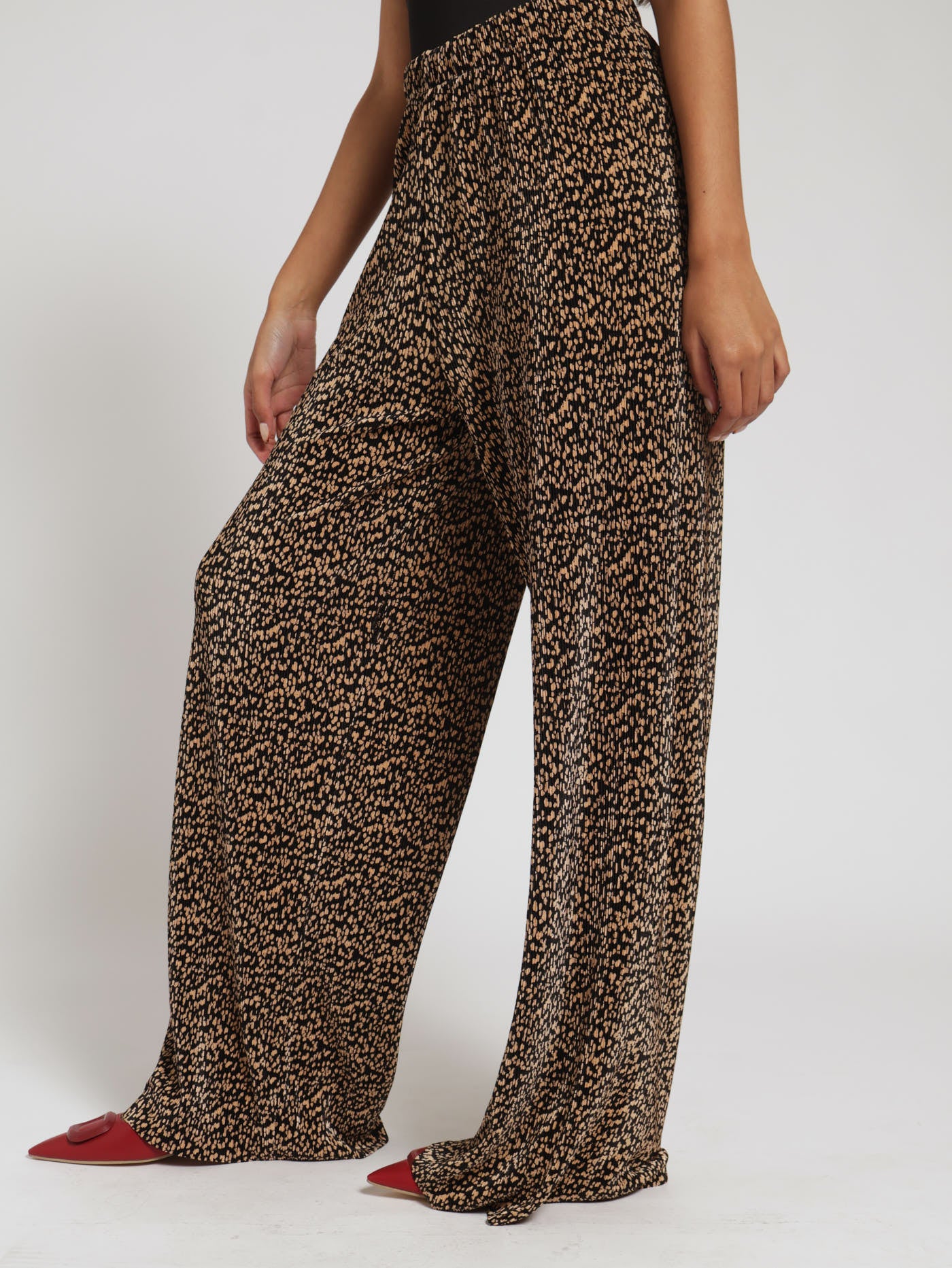Basic Wideleg Bodre Pants - Image 2