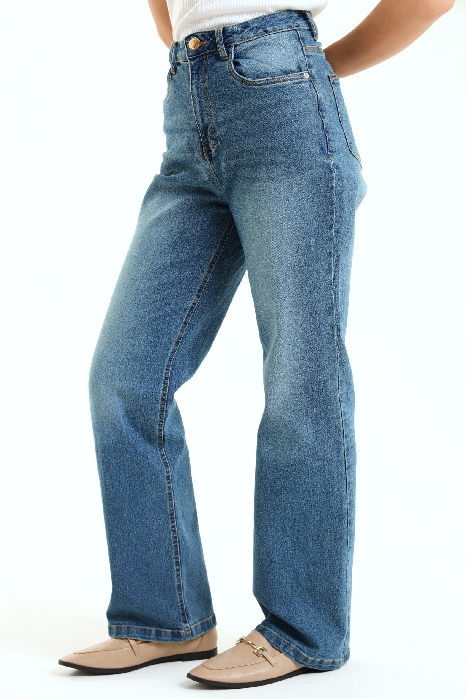 Basic Wideleg Jean - Tea Stain - Image 3