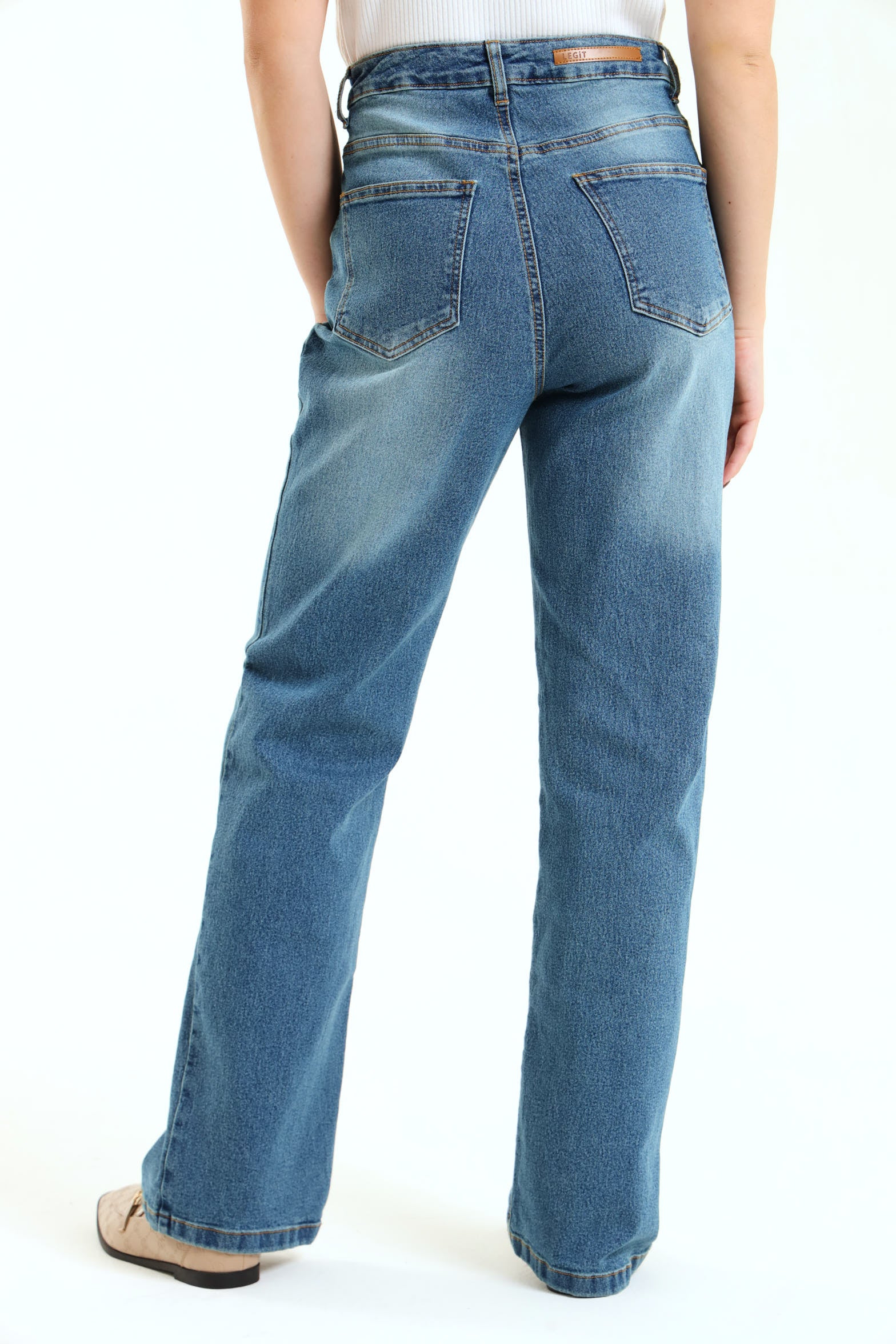Basic Wideleg Jean - Tea Stain - Image 4