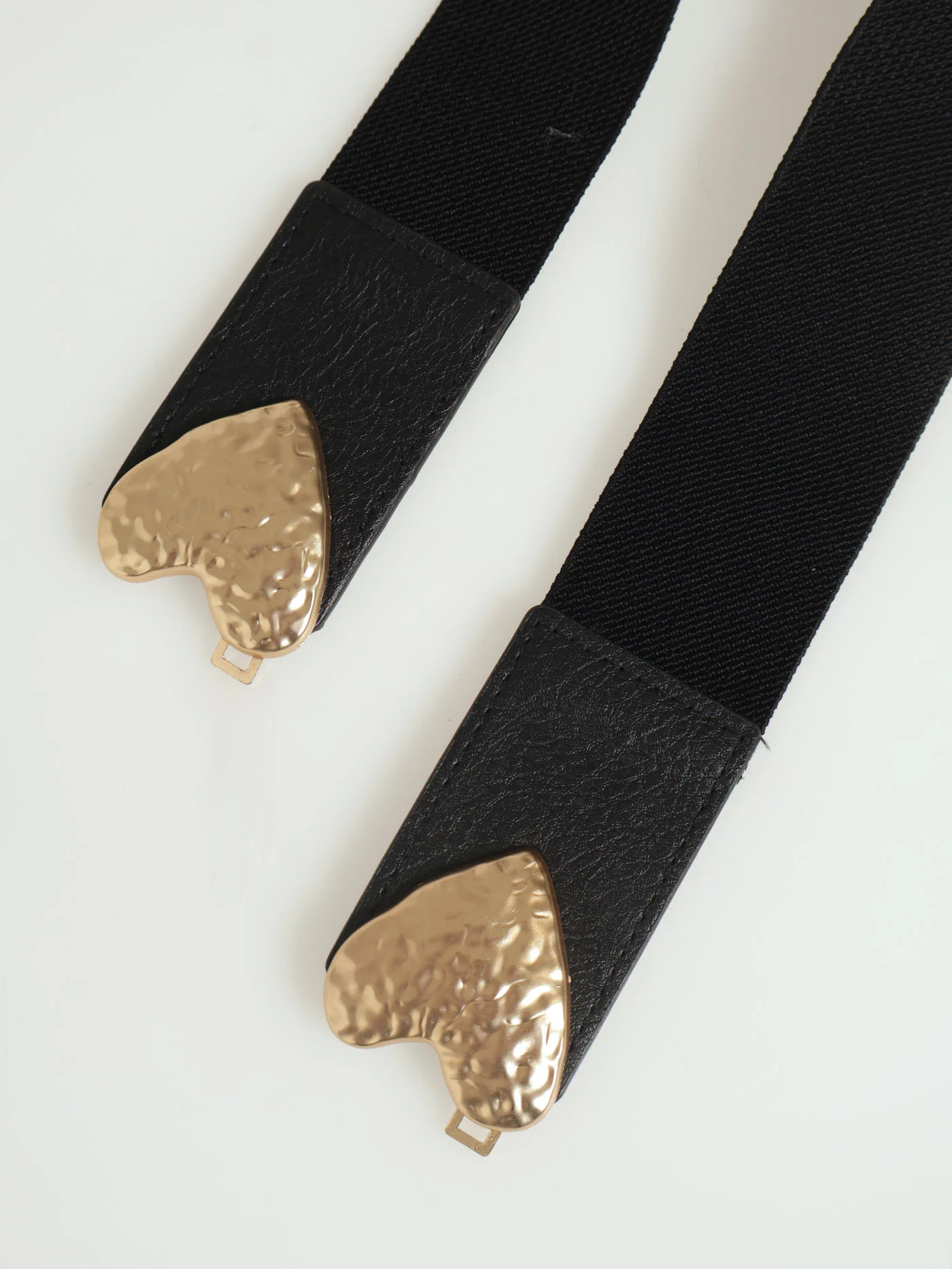 Battered Heart Waisted Belt - Black - Image 2
