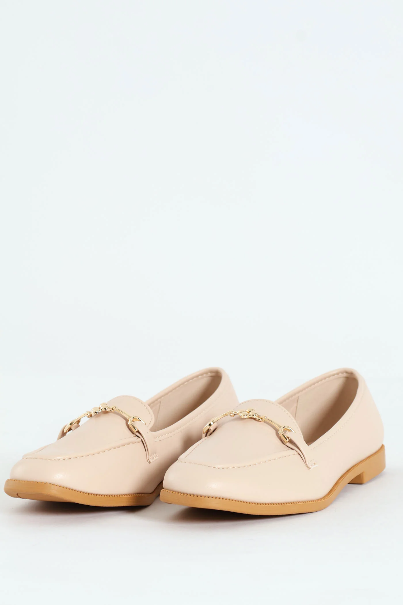 Bead Shaped Trim Classic Loafer - Taupe